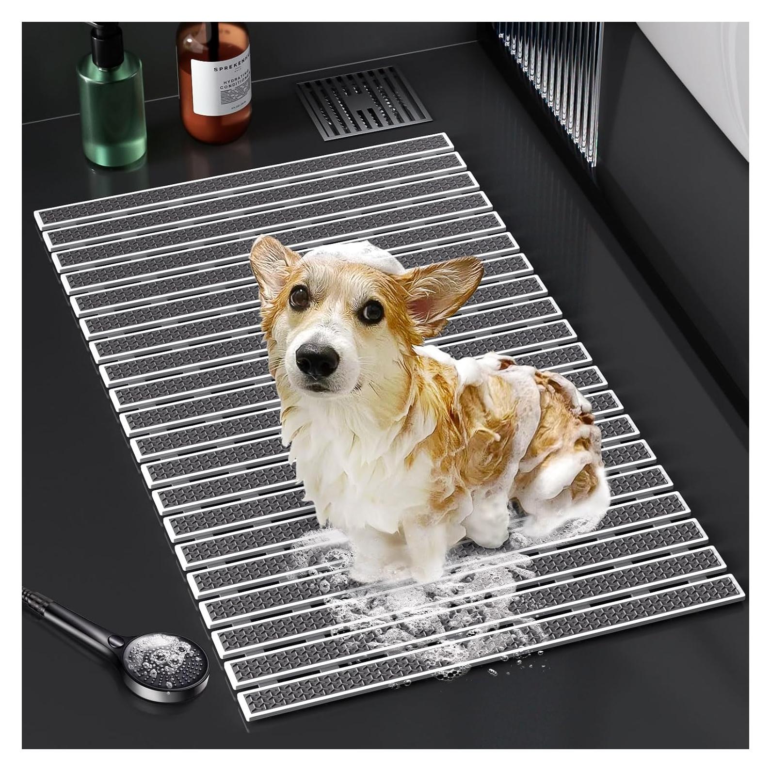 Alfombra Antideslizante para Ducha Volkee 68.8x39.9 cm Gris