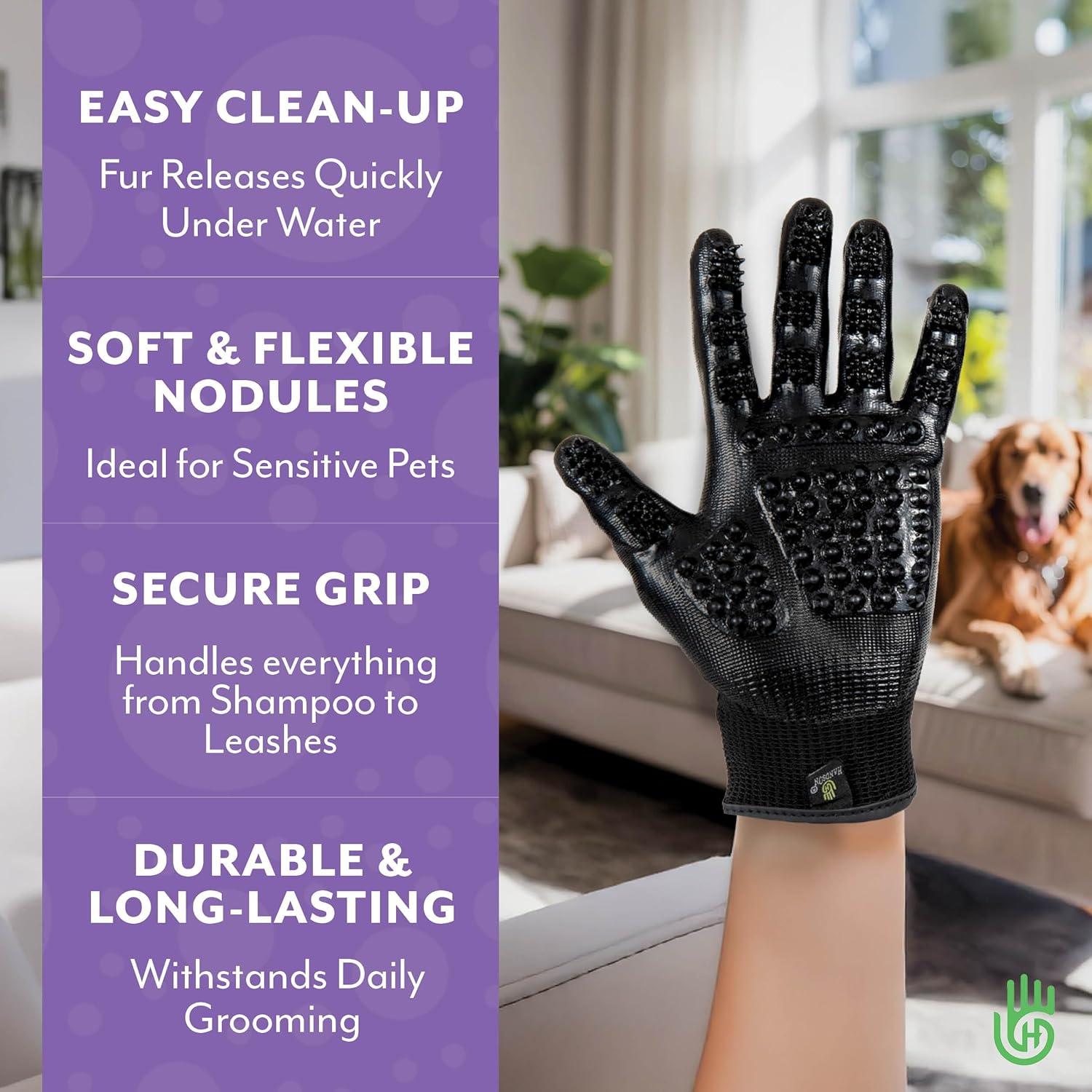 Guantes de Aseo para Mascotas HandsOn - Verde Mediano