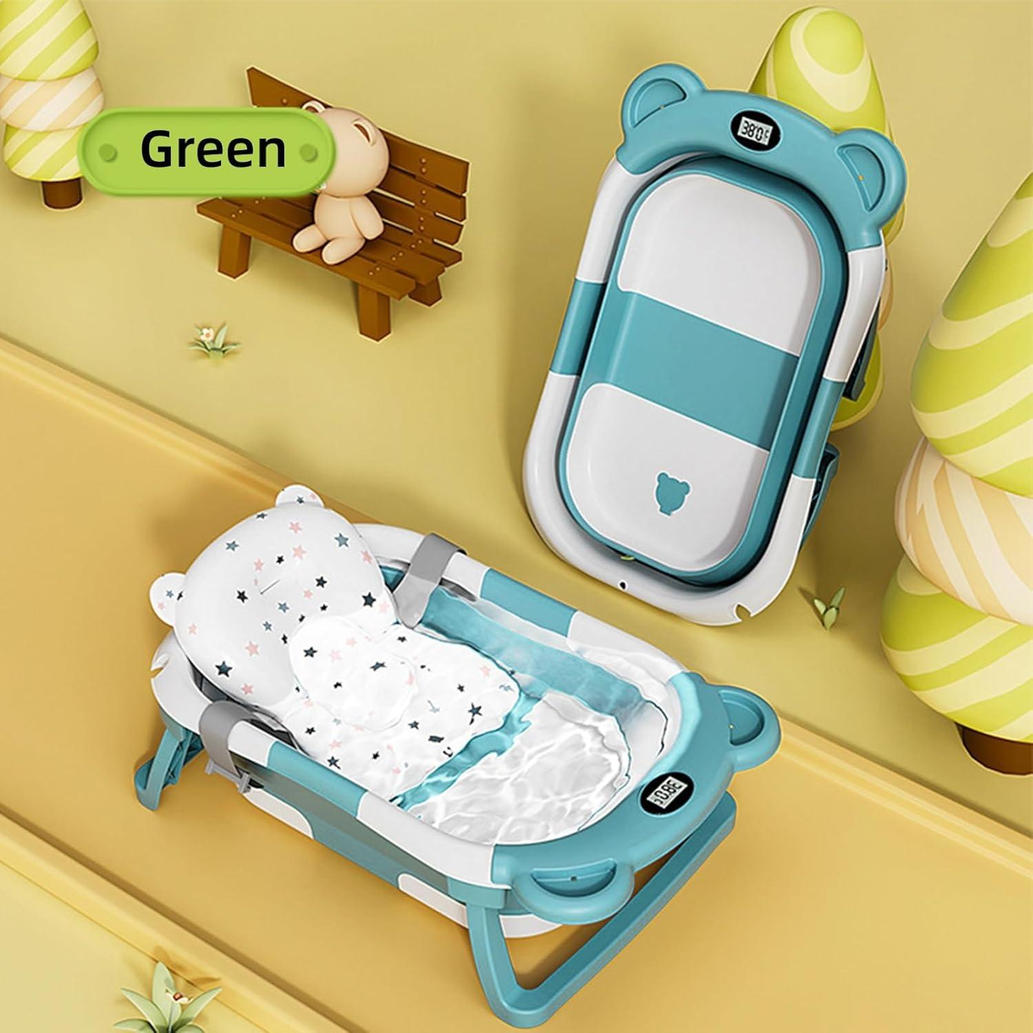 Bañera Plegable para Perros LAOGUATON con Termómetro 56L