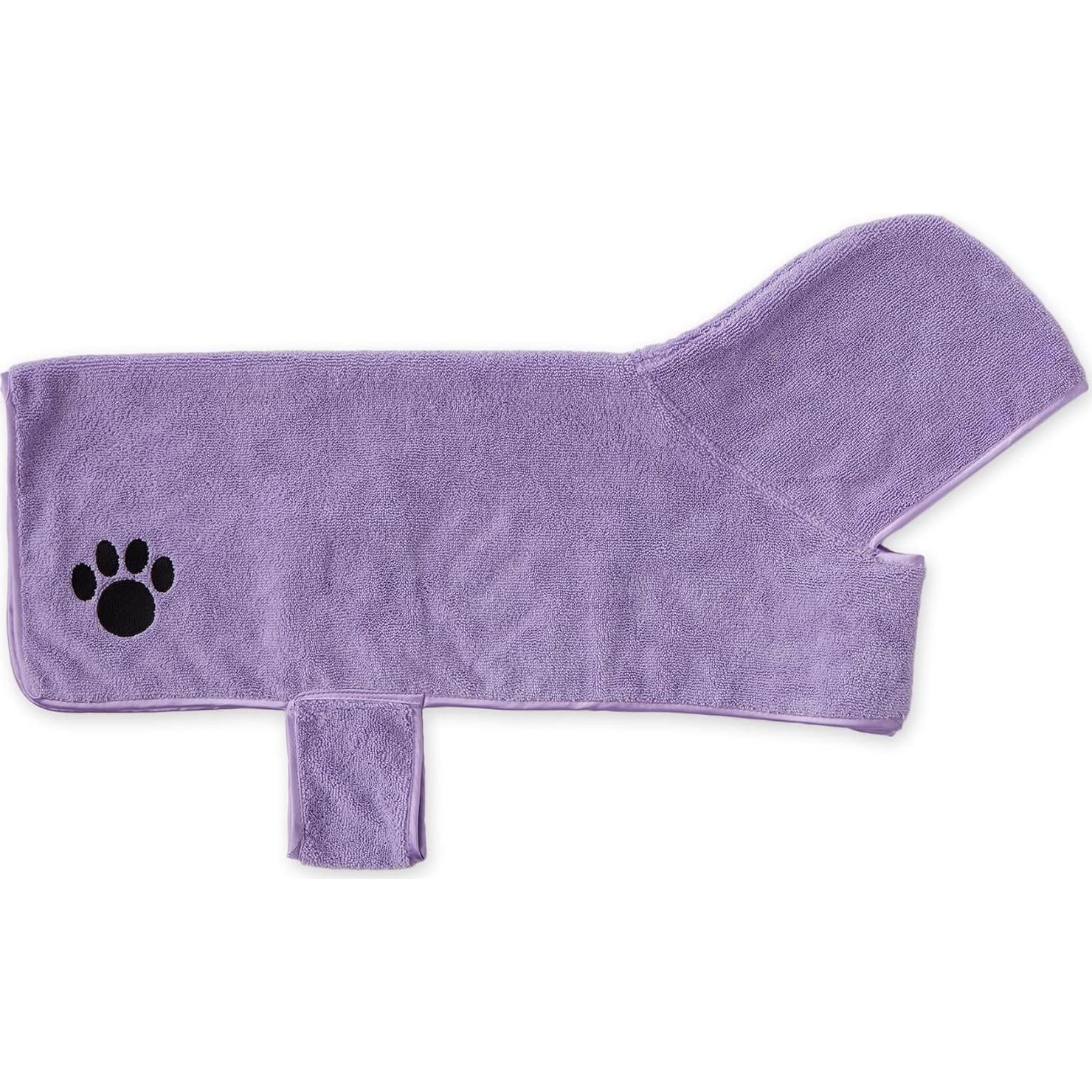 Bata para Mascotas Bone Dry Grande Microfibra Lavanda