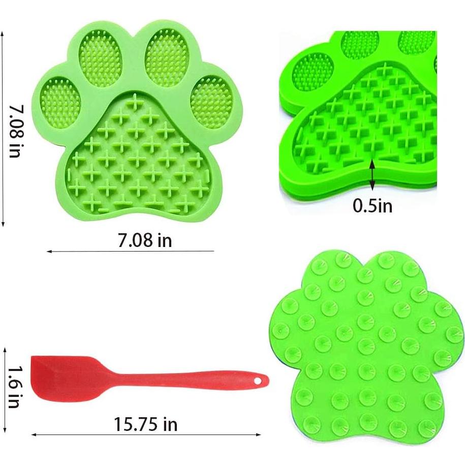 Alfombrilla de Lamer para Perros Uspace Verde 18 cm Silicona