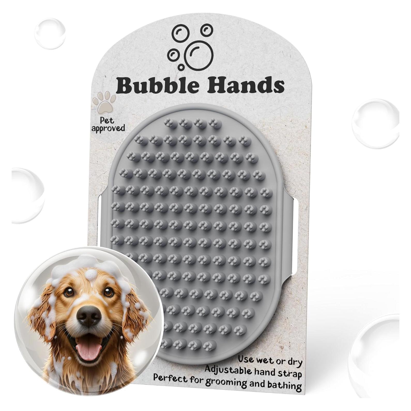 Cepillo de Baño para Perros y Gatos Dongguan - Silicona, 17.78x10.59cm