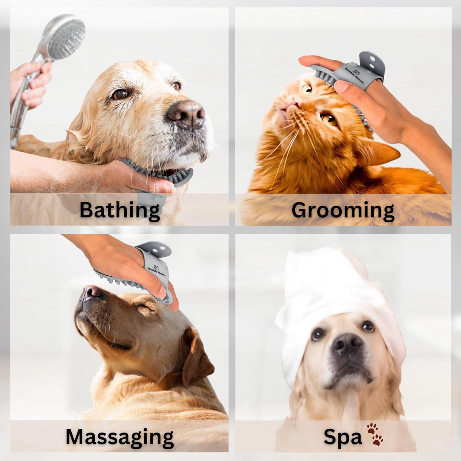 Cepillo de Baño para Perros y Gatos Dongguan - Silicona, 17.78x10.59cm