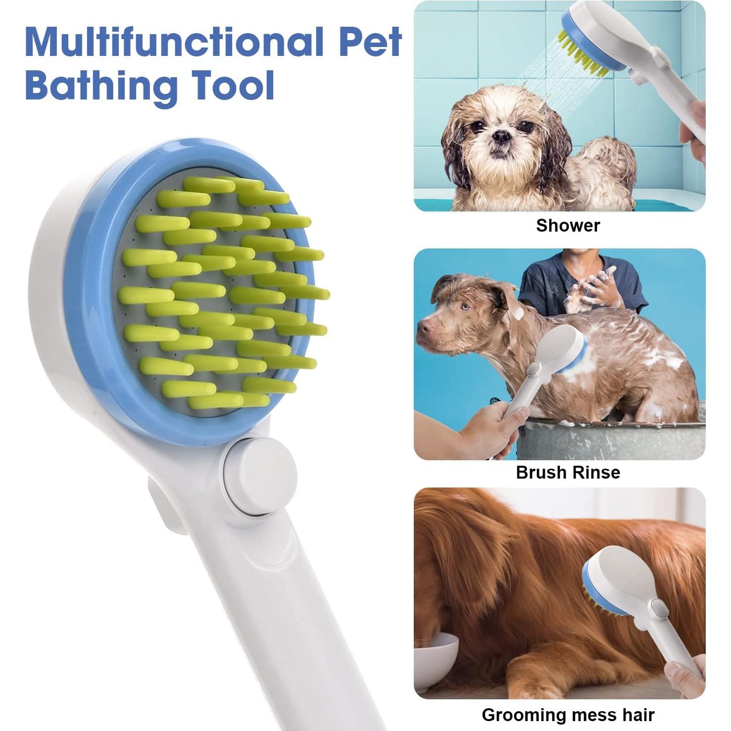 Accesorio de Ducha para Mascotas Coyfa 3 en 1 Azul 200 cm