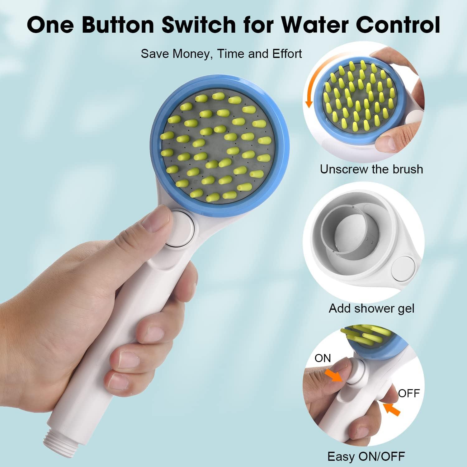 Accesorio de Ducha para Mascotas Coyfa 3 en 1 Azul 200 cm