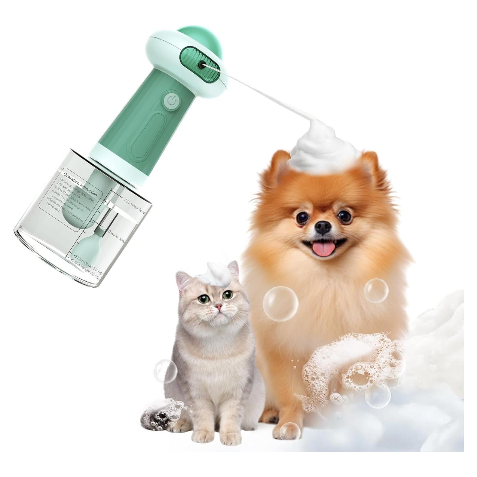 Dispensador Automático de Jabón para Perros NRYDEPET Verde