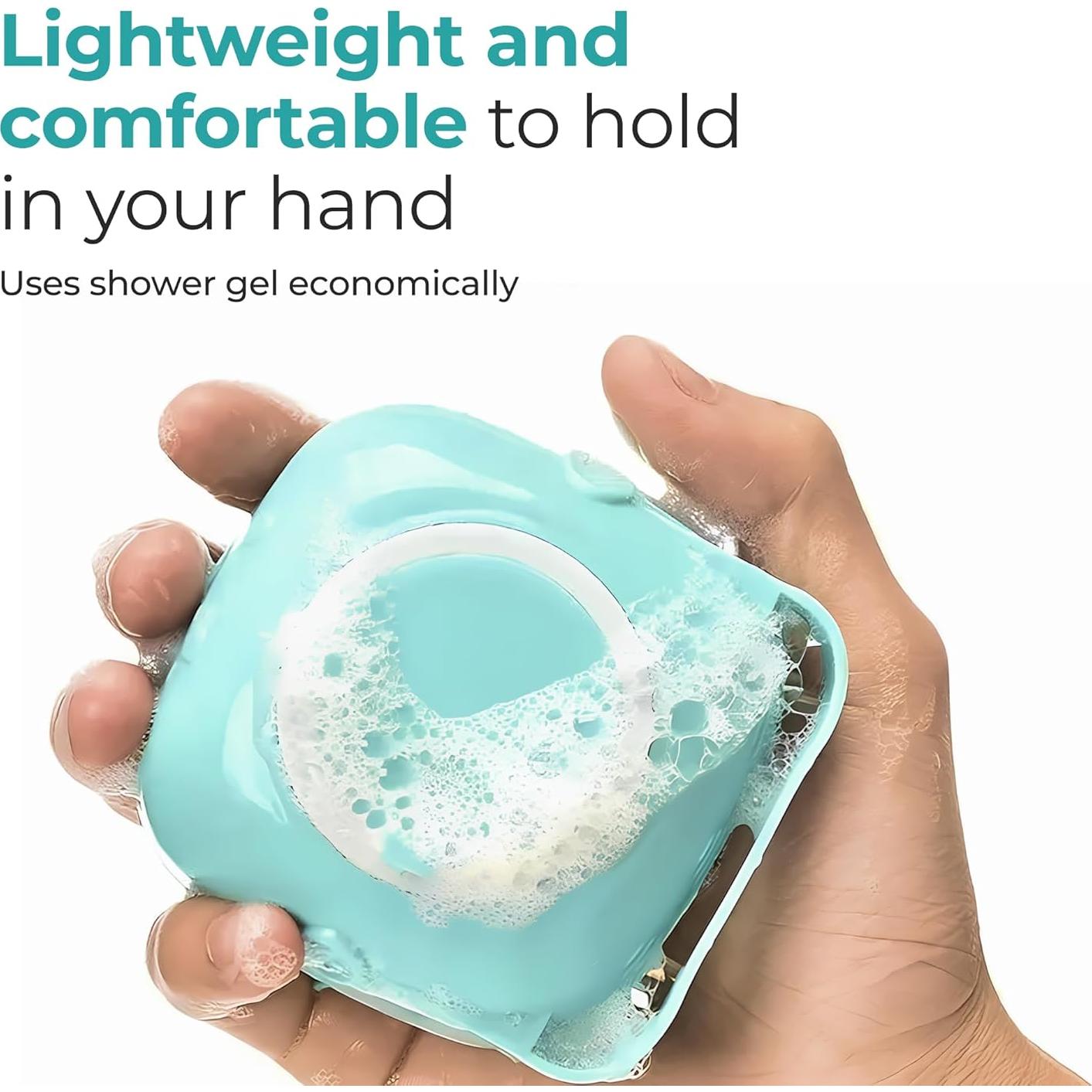 Cepillo de Baño para Mascotas con Dispensador de Jabón - 9cm