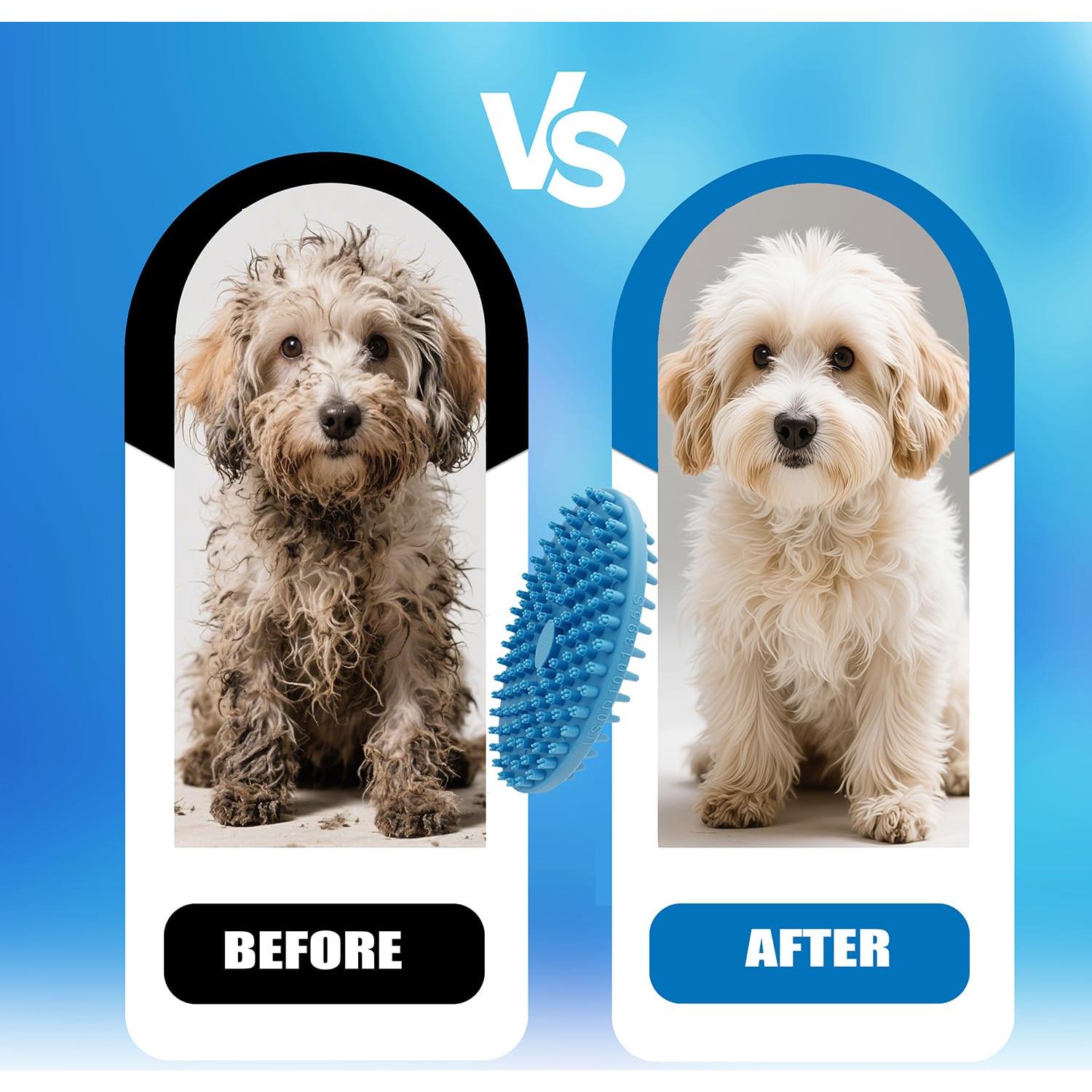 Cepillo 2-en-1 para Perros Lilpep - Baño y Masaje Doble Cara