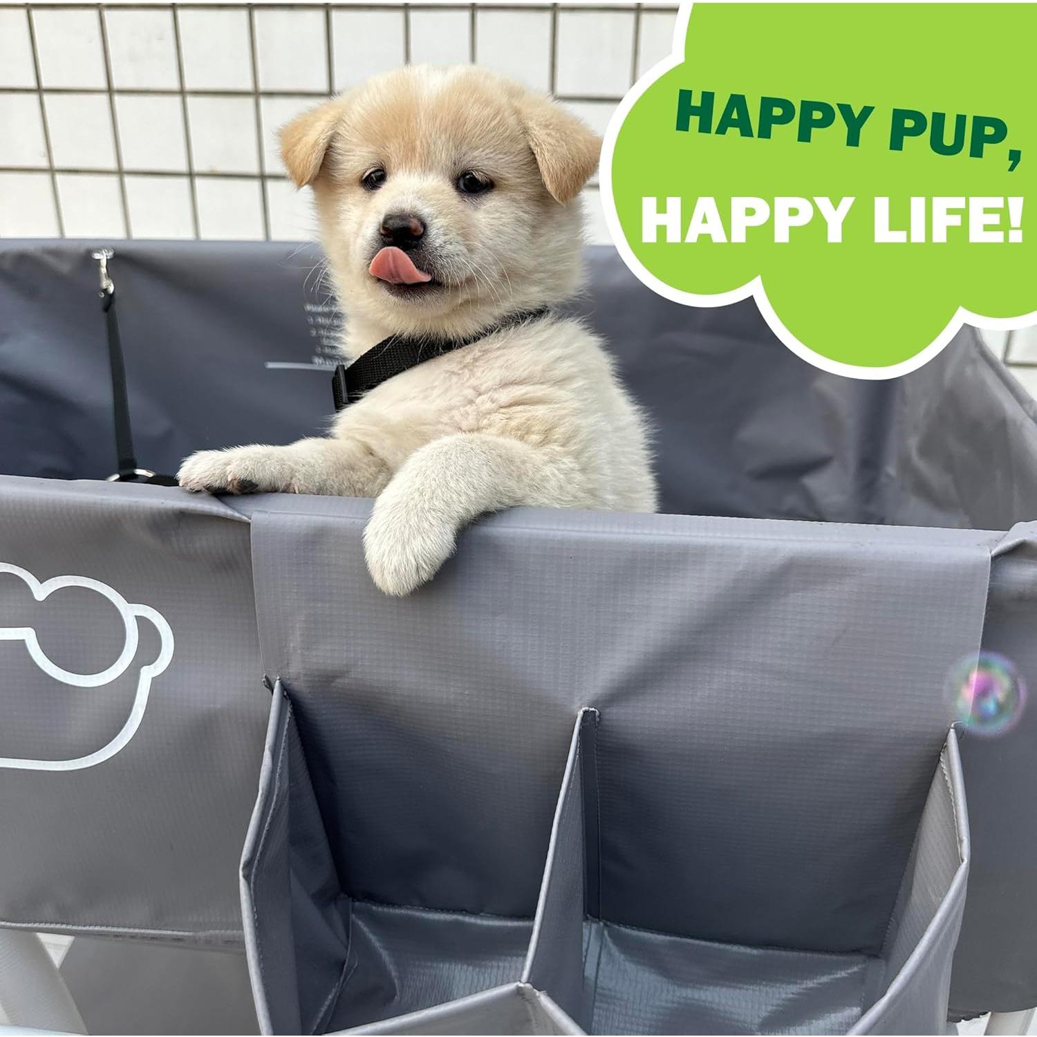 Bañera Elevada para Perros Amlmpet Plegable 82.5x39.4cm