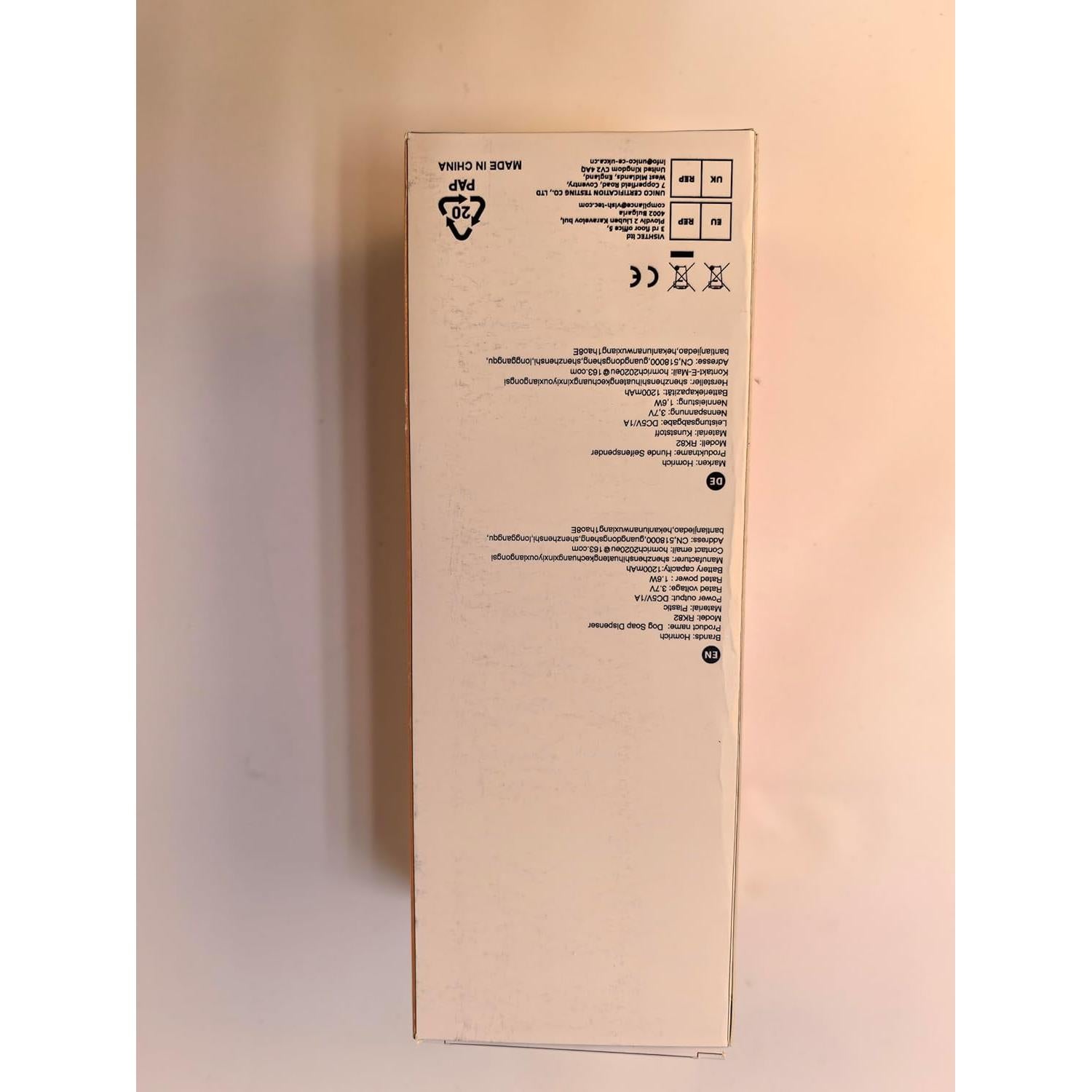 Dispensador de Jabón Eléctrico para Perros Homrich 400ML