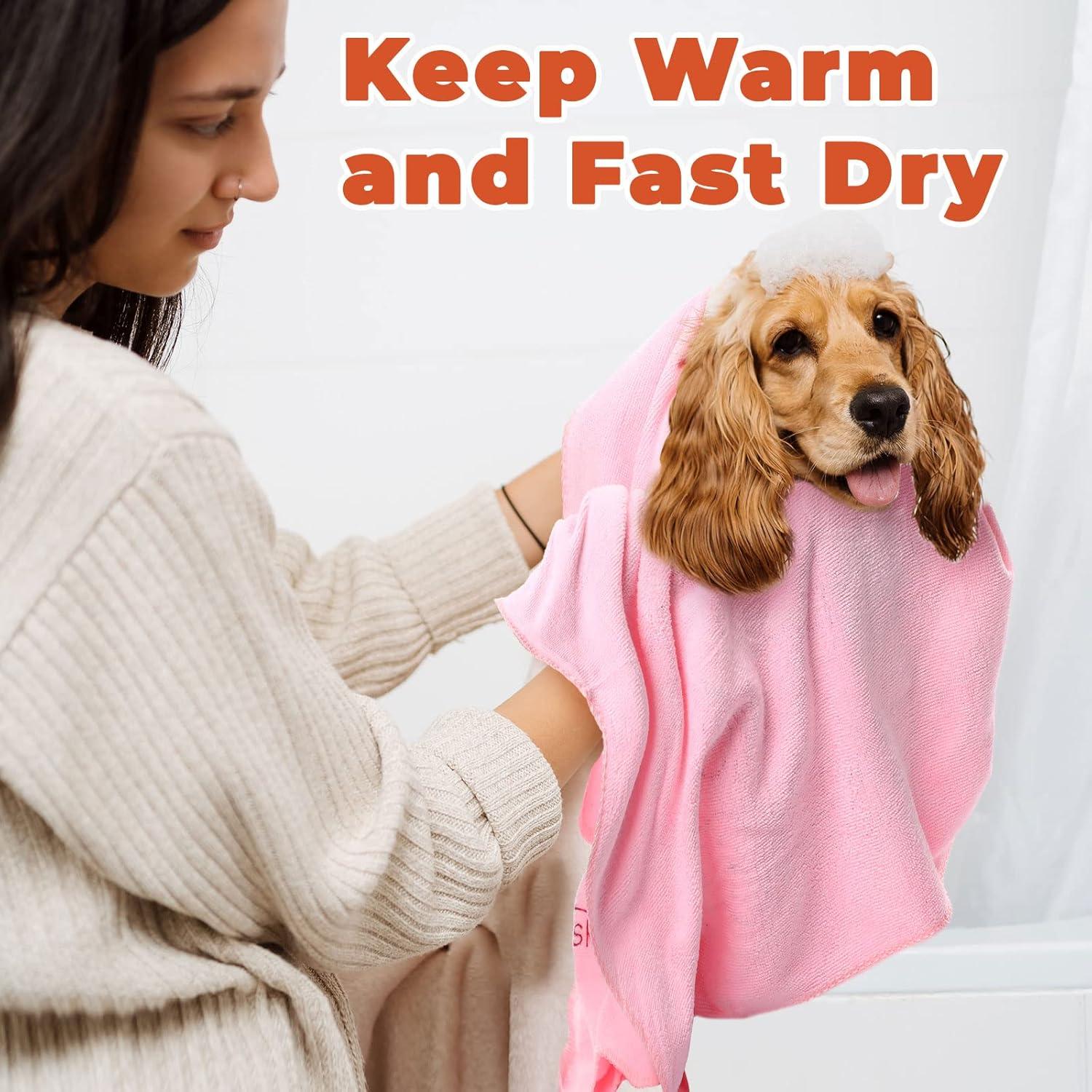 Toallas Microfibra para Perros Irenare 12 Pcs 101.6x50.8cm