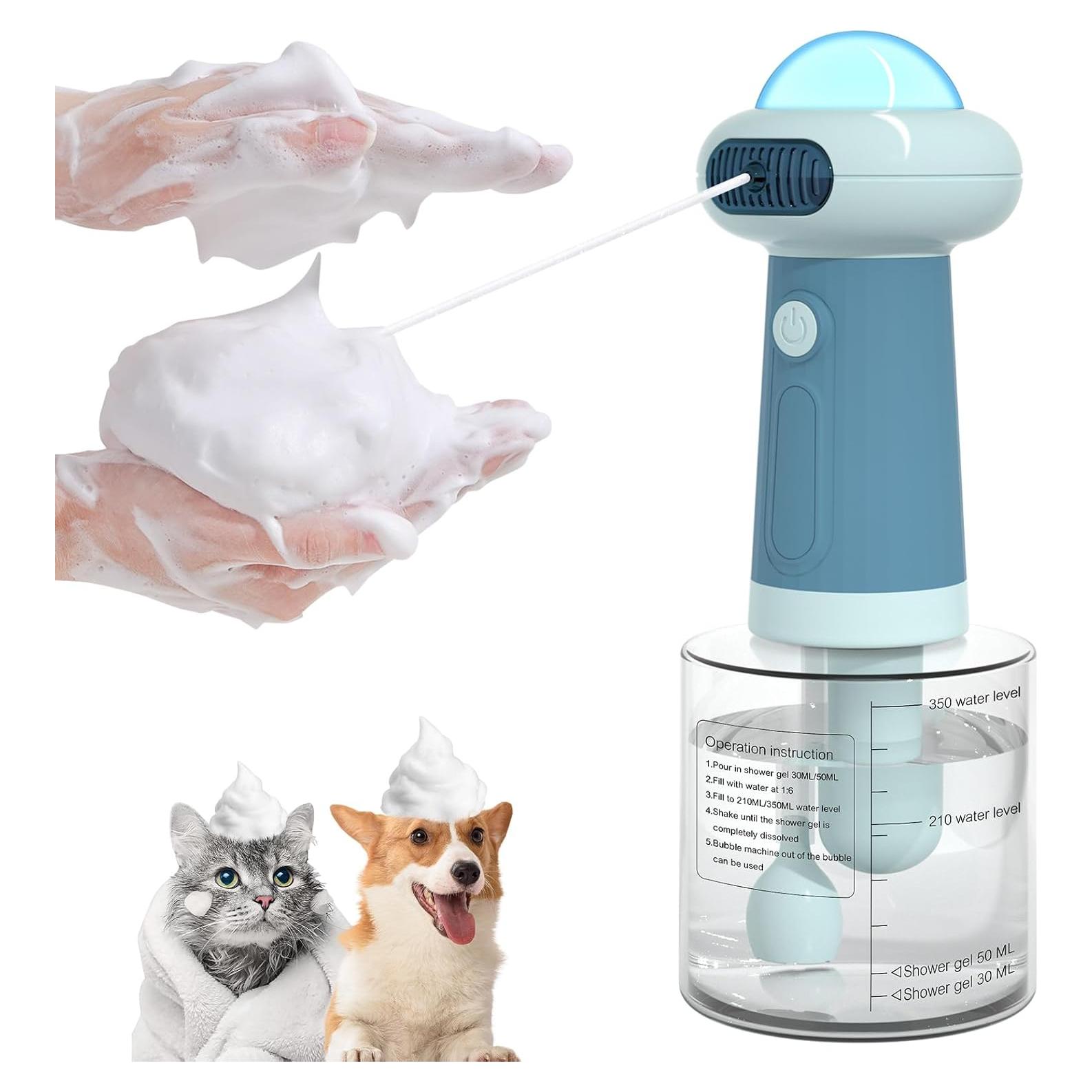 Dispensador de Champú Espumoso Eléctrico SpuotFan Azul 400ml