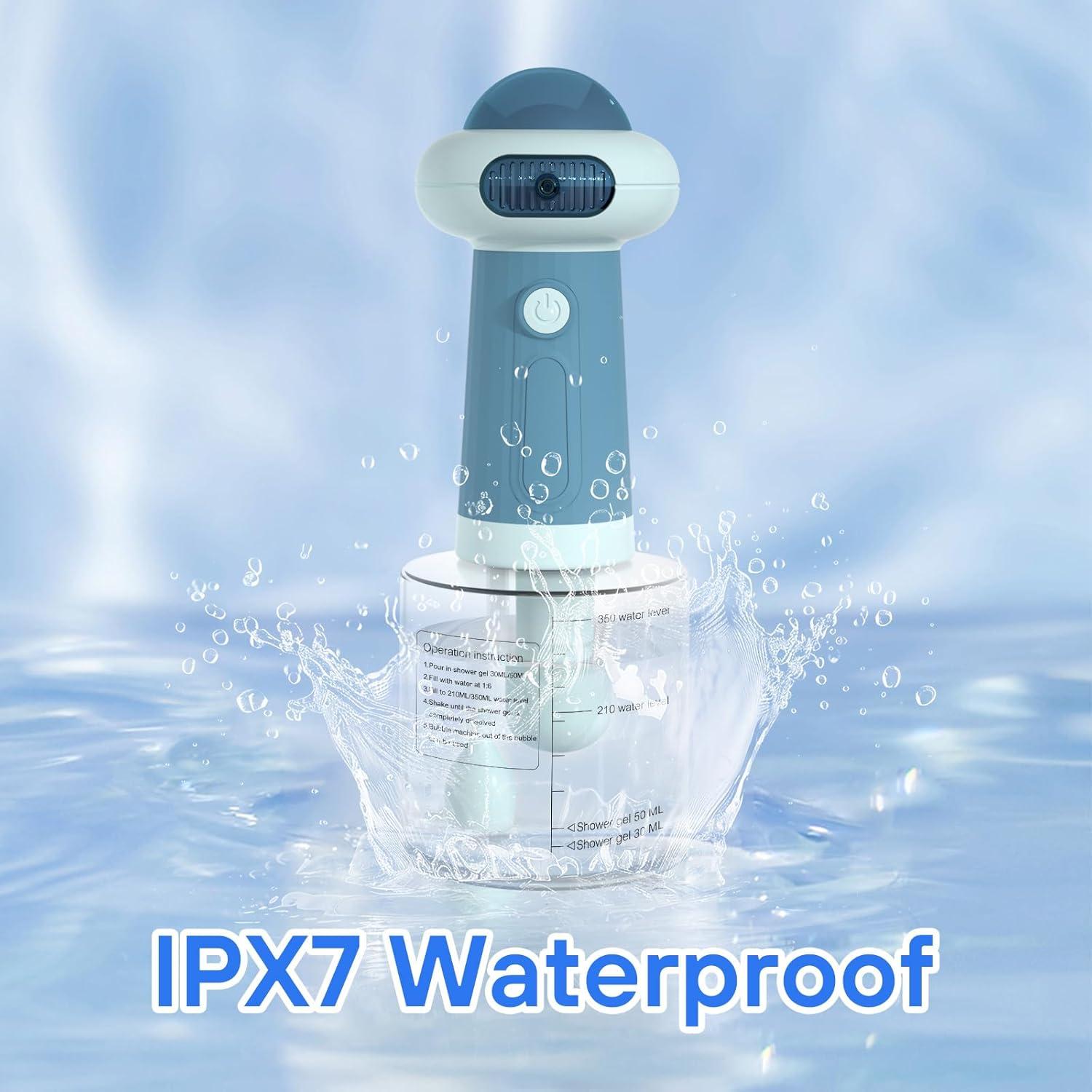 Dispensador de Champú Espumoso Eléctrico SpuotFan Azul 400ml