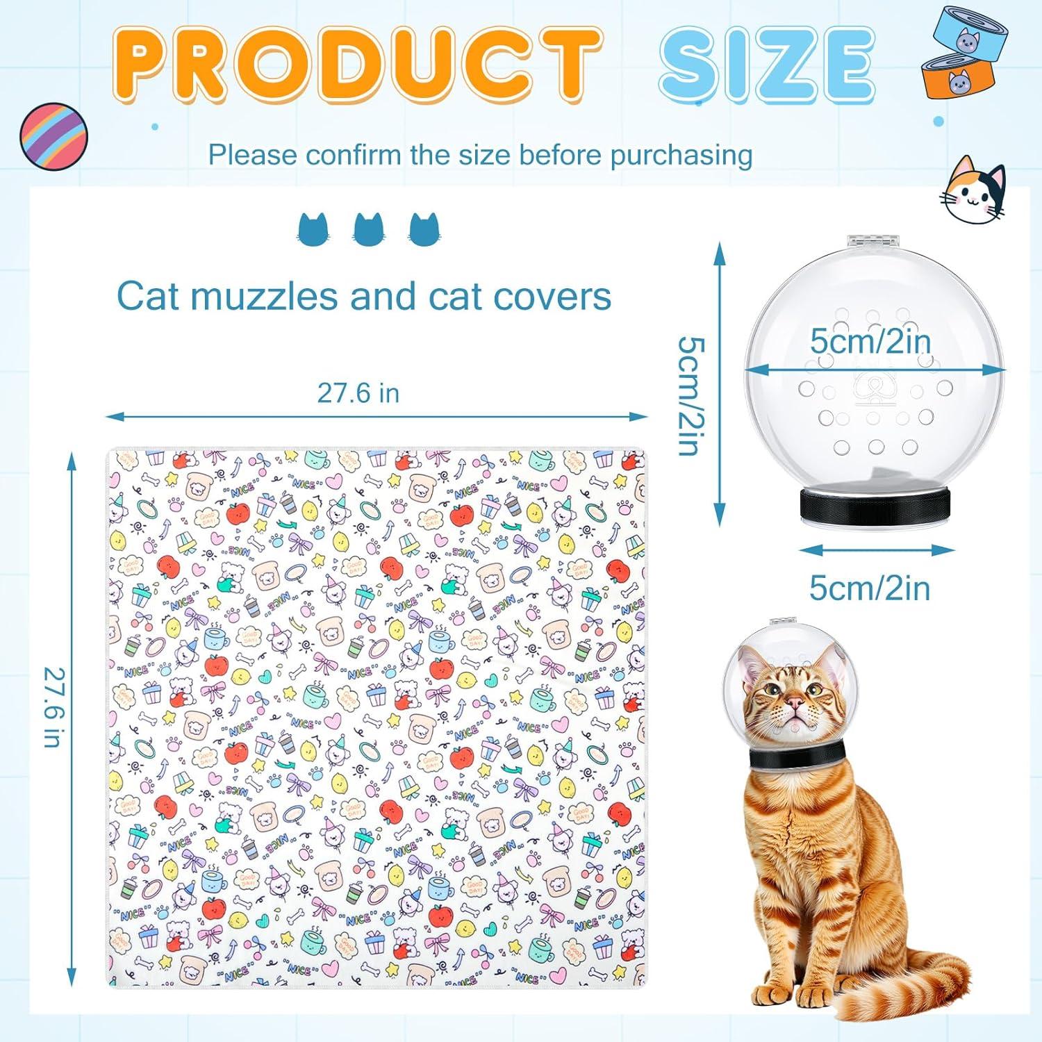 Envoltura y Bozal para Gato Chunful, 70x70 cm, Antiescape