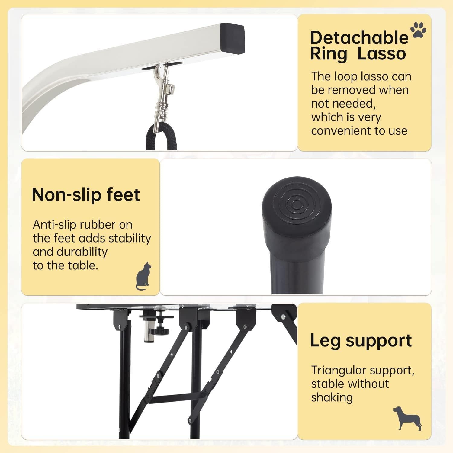 Mesa de Aseo Plegable BestPet 81cm para Perros y Gatos