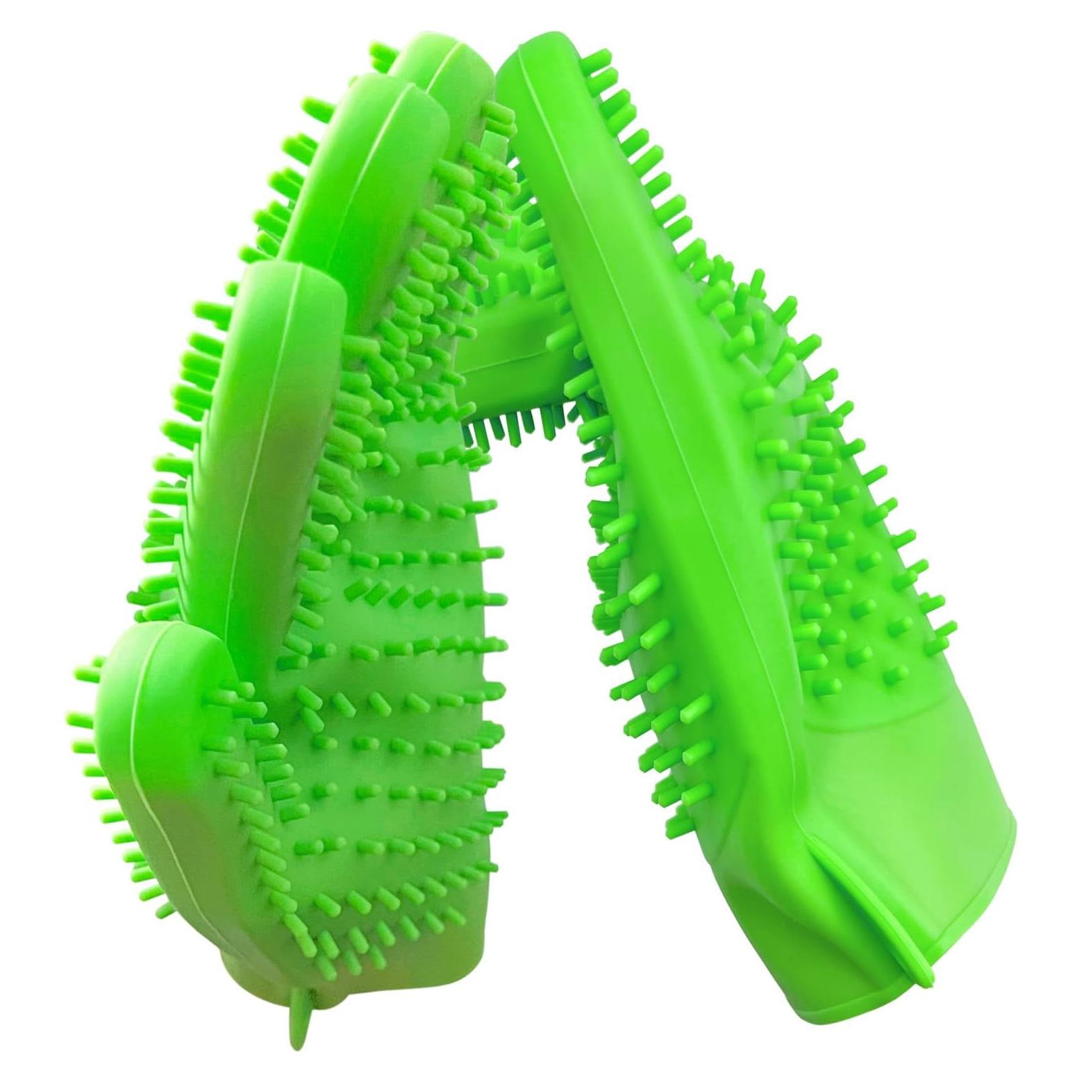 Guantes de Baño para Mascotas ZYSPHYG - Silicona Doble Cara