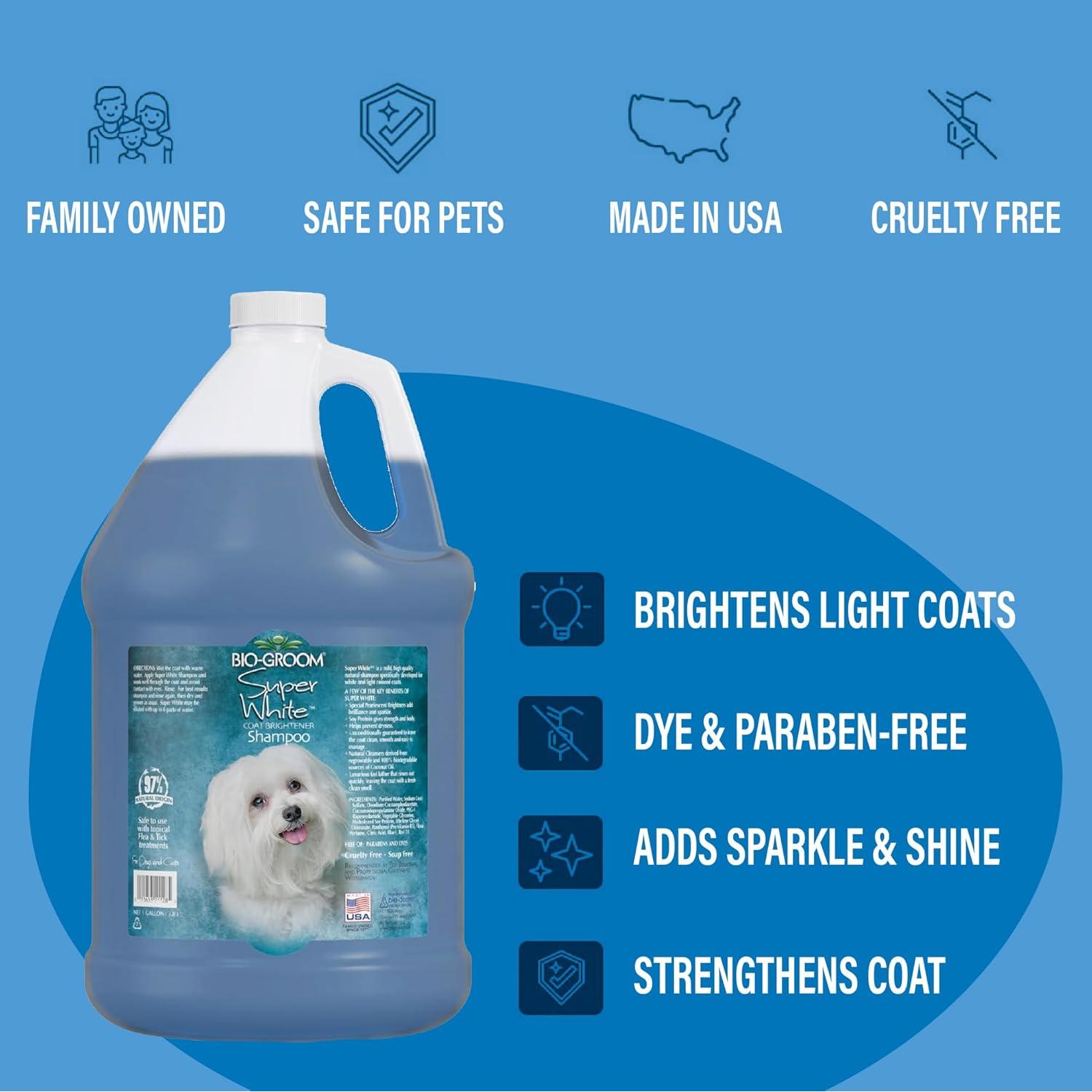 Champú Blanqueador para Perros Bio-Groom Super White 355 ml
