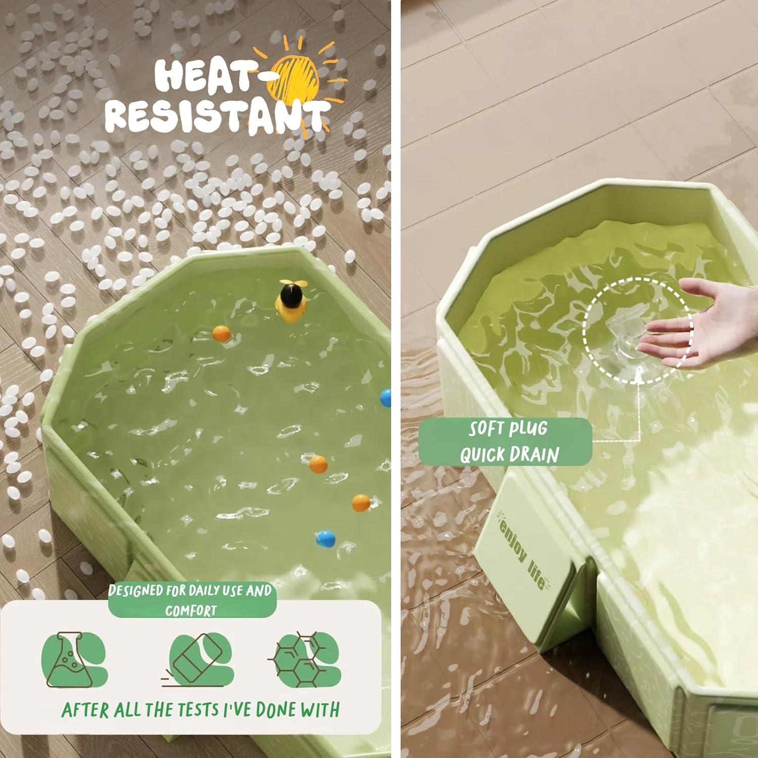 Bañera Plegable Wudawei 74.93x44.96x24.89 cm para Niños y Mascotas