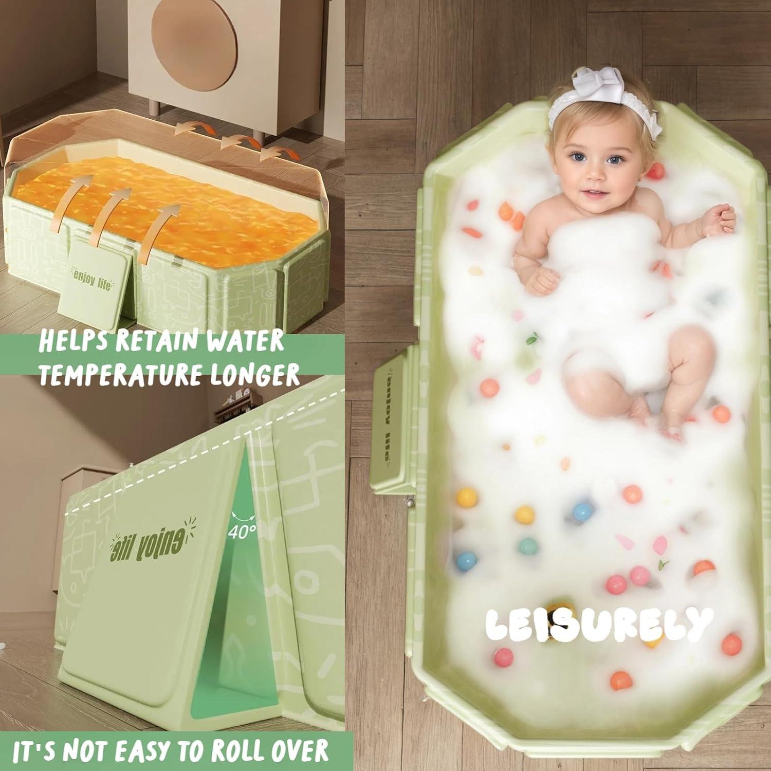 Bañera Plegable Wudawei 74.93x44.96x24.89 cm para Niños y Mascotas