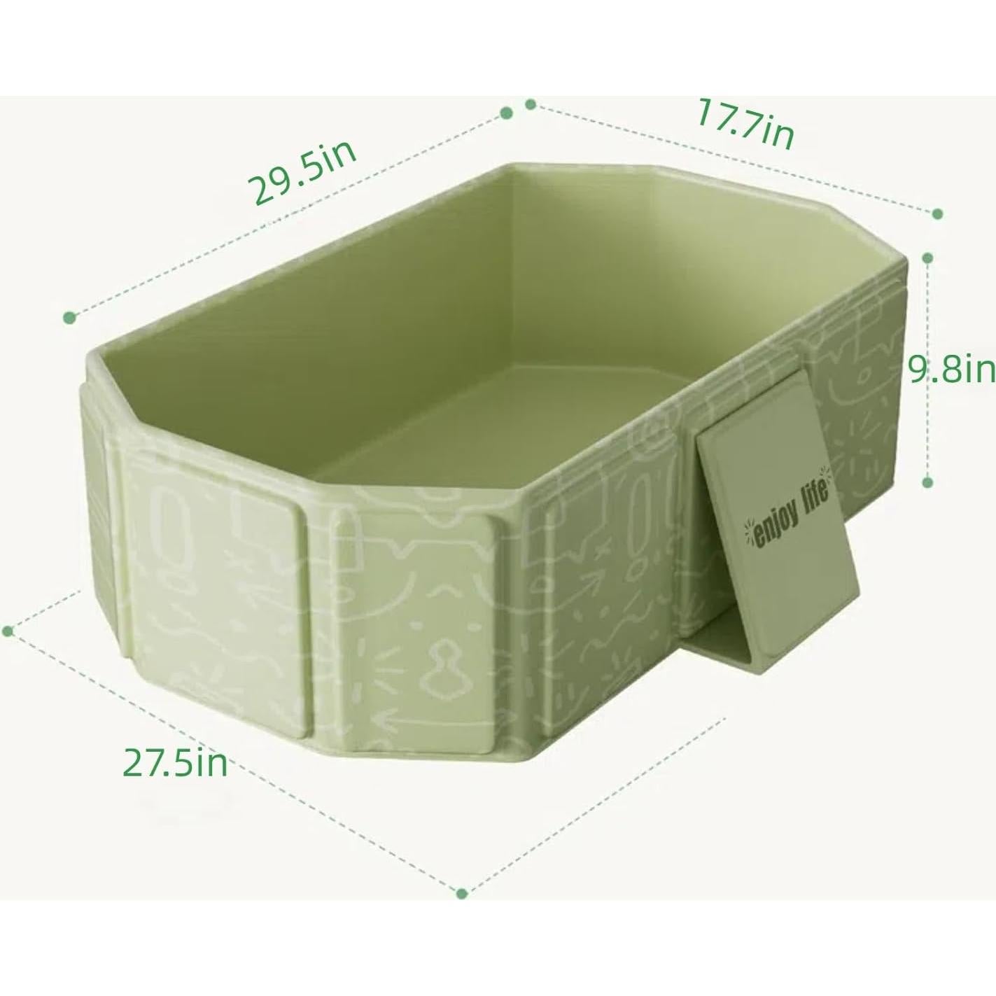 Bañera Plegable Wudawei 74.93x44.96x24.89 cm para Niños y Mascotas