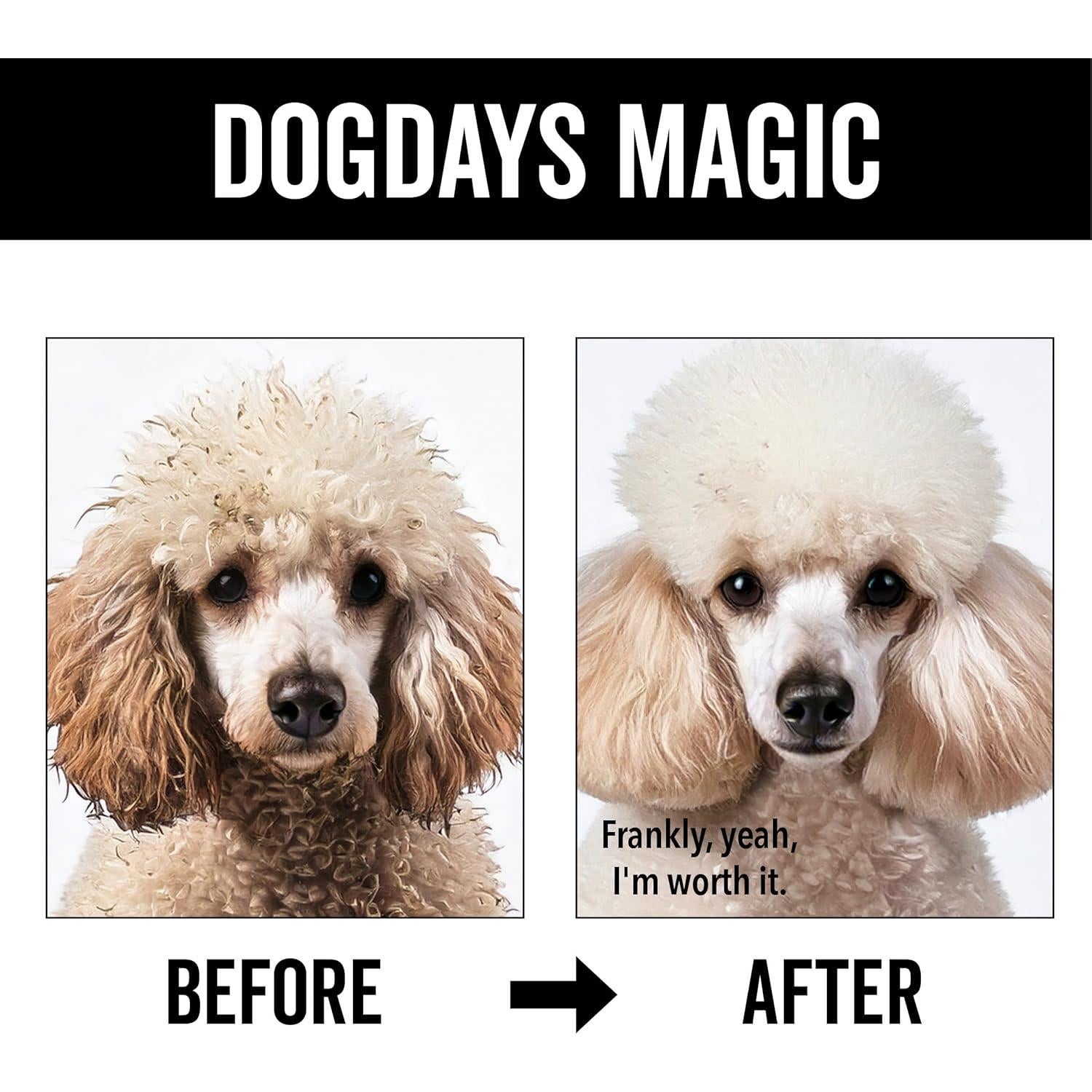 Champú para Perros Pride and Groom Rizado 473 ml - Sin Lagrimas