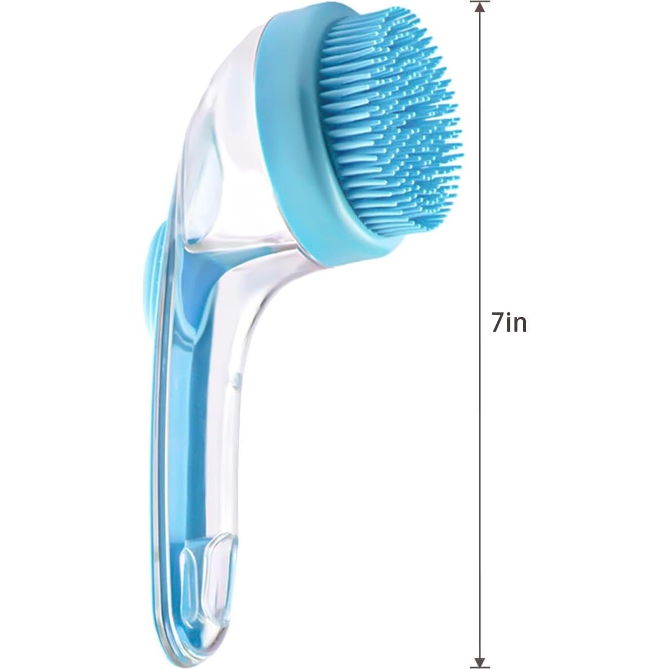 Cepillo de Baño 2 en 1 DVHNMK con Dispensador de Champú Rosa