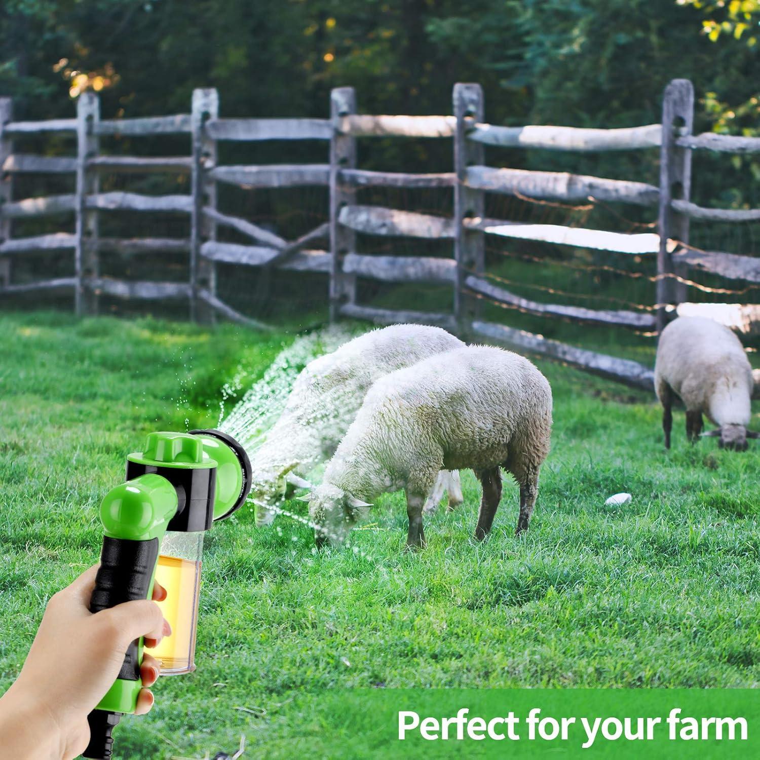 Boquilla de Manguera con Dispensador de Jabón Weewooday Verde