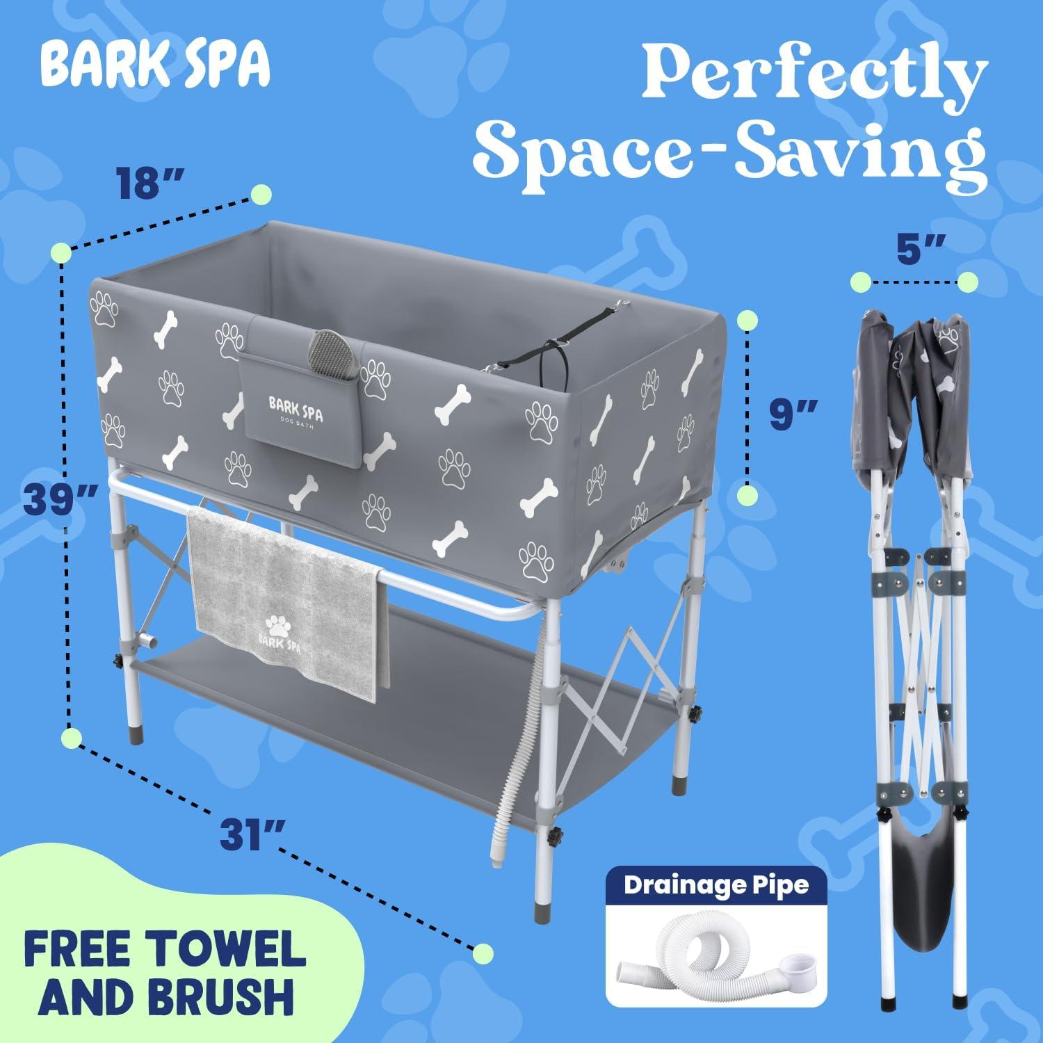 Tina de Baño para Perros Bark Spa - Plegable y Portátil