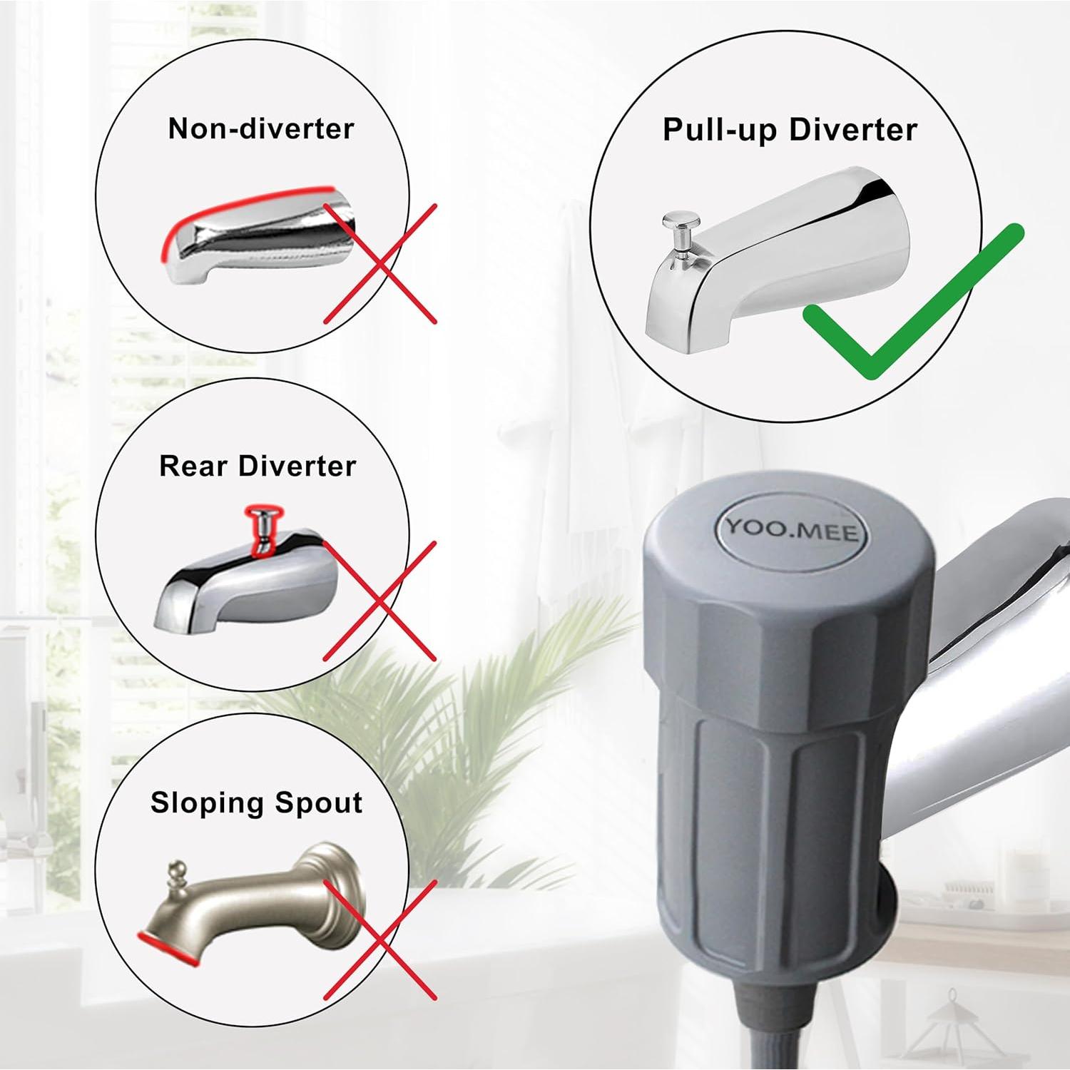 Ducha Profesional para Mascotas YOO.MEE con Desviador Frontal