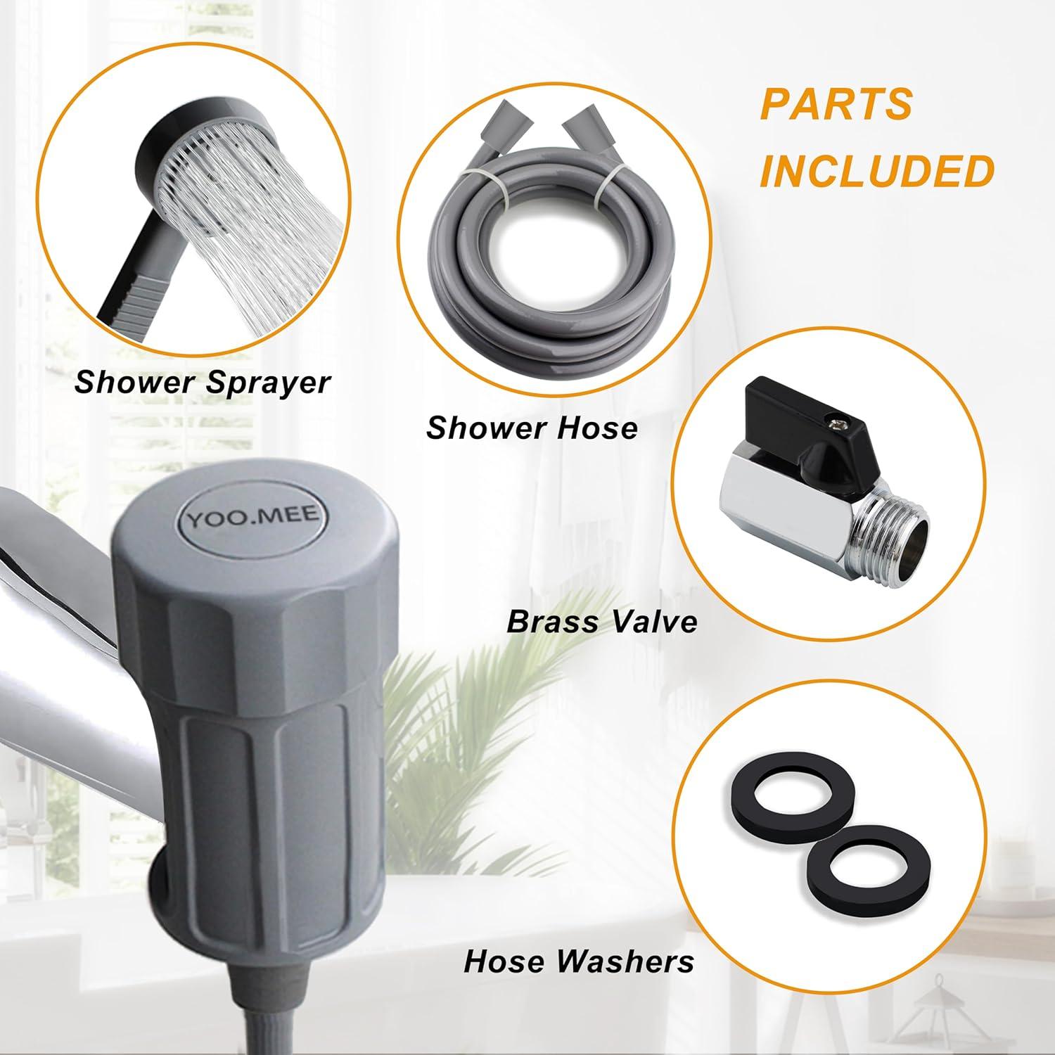 Ducha Profesional para Mascotas YOO.MEE con Desviador Frontal