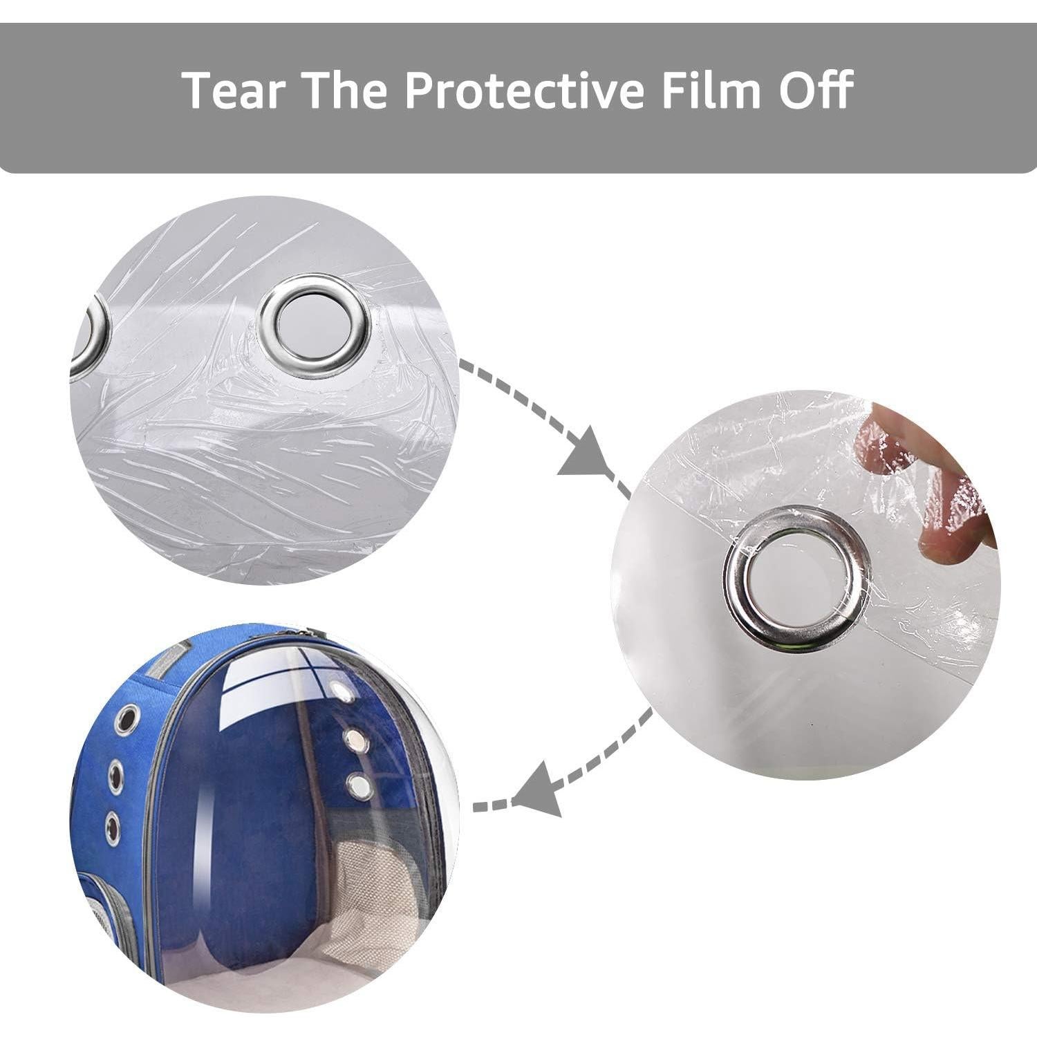 Mochila Transportadora para Mascotas Henkelion Azul Marino 42x29x31cm