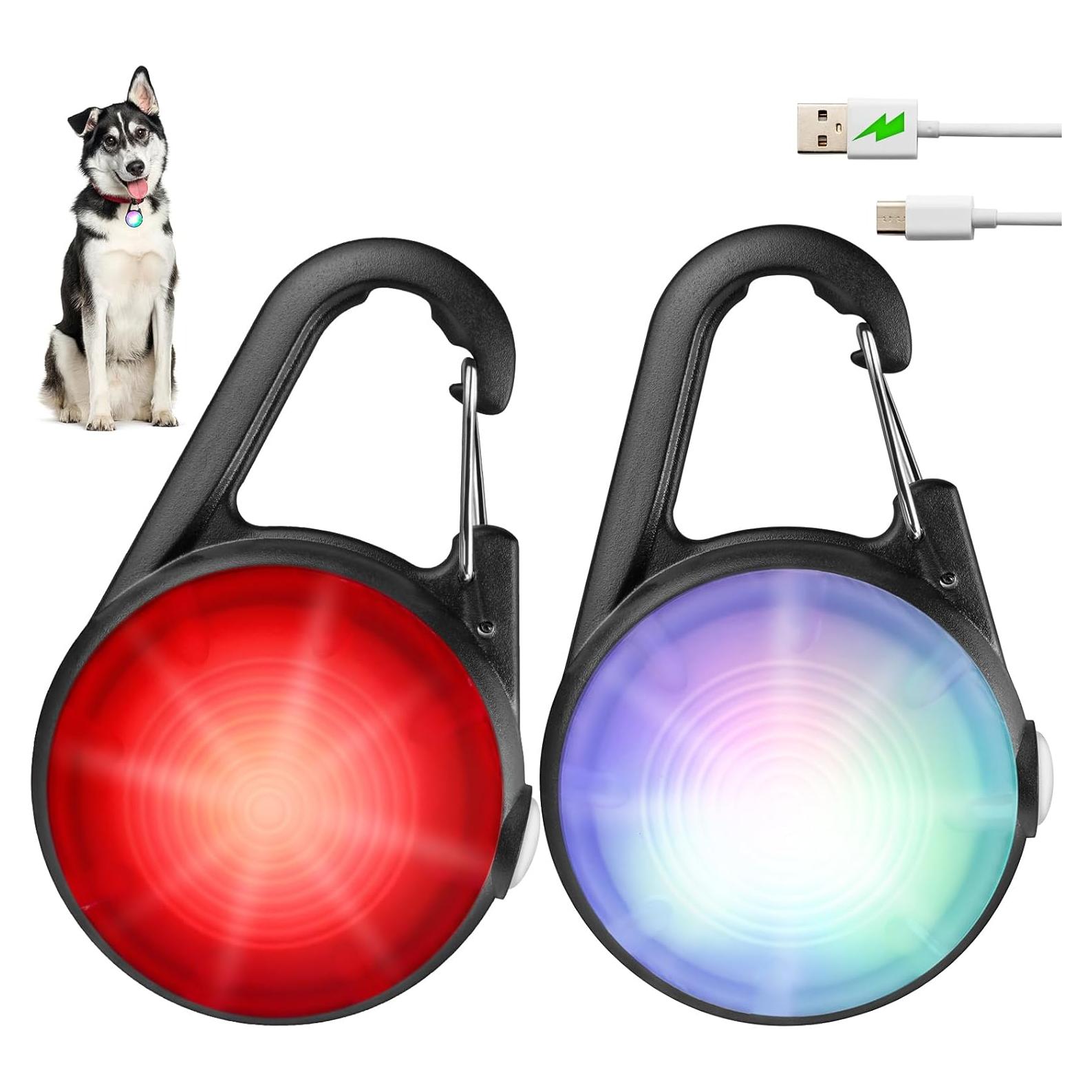 Luces de seguridad para perros HIFORT, recargables, IP68, 4 modos