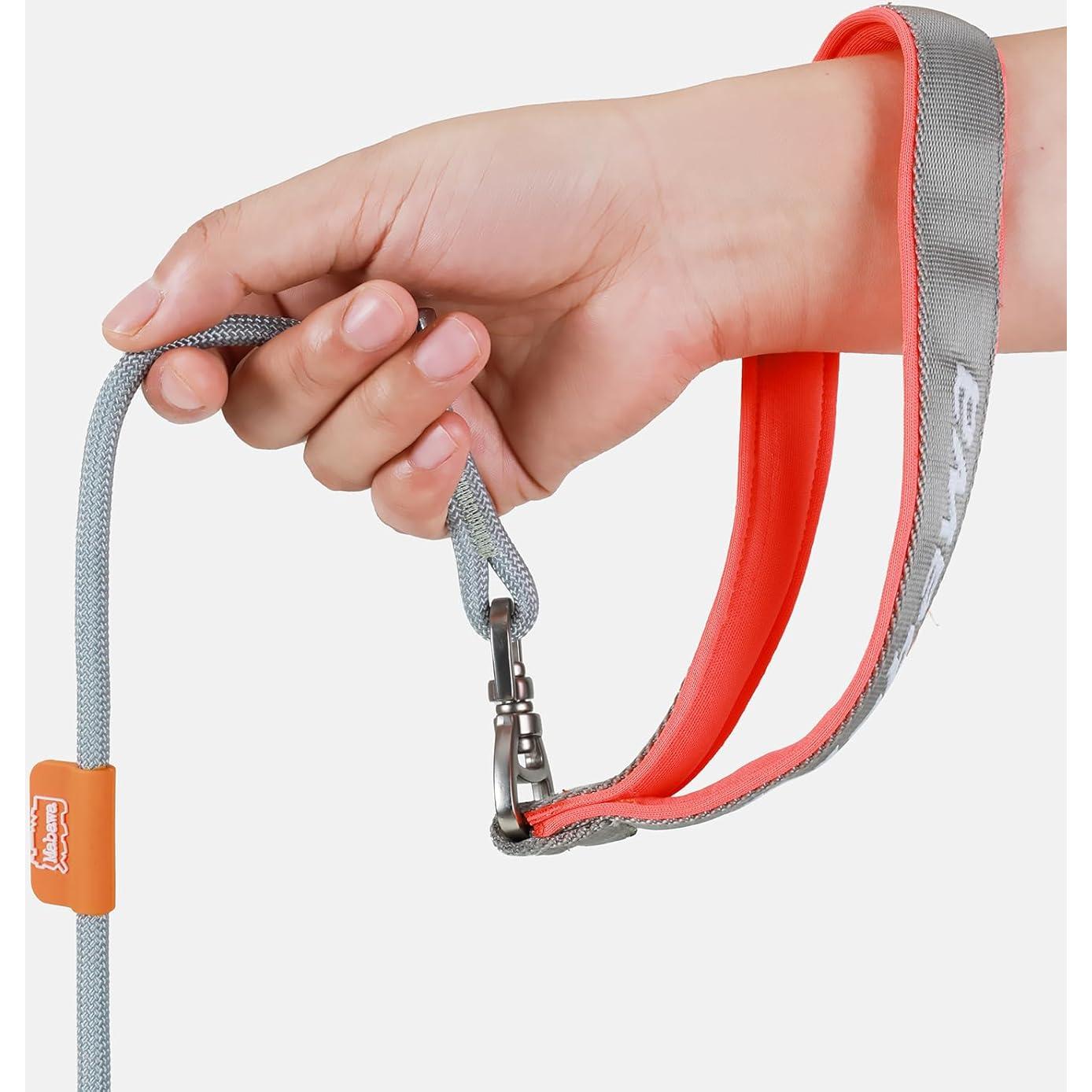 Correa Antideslizante para Perros Mabawa 1.5m Nylon Gris