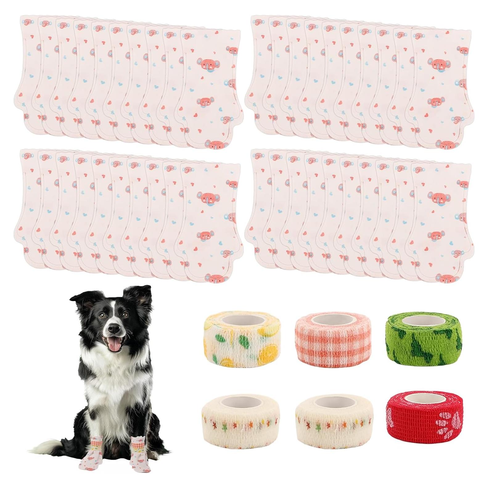 Botas desechables para perros LUODAKA - 40 piezas L