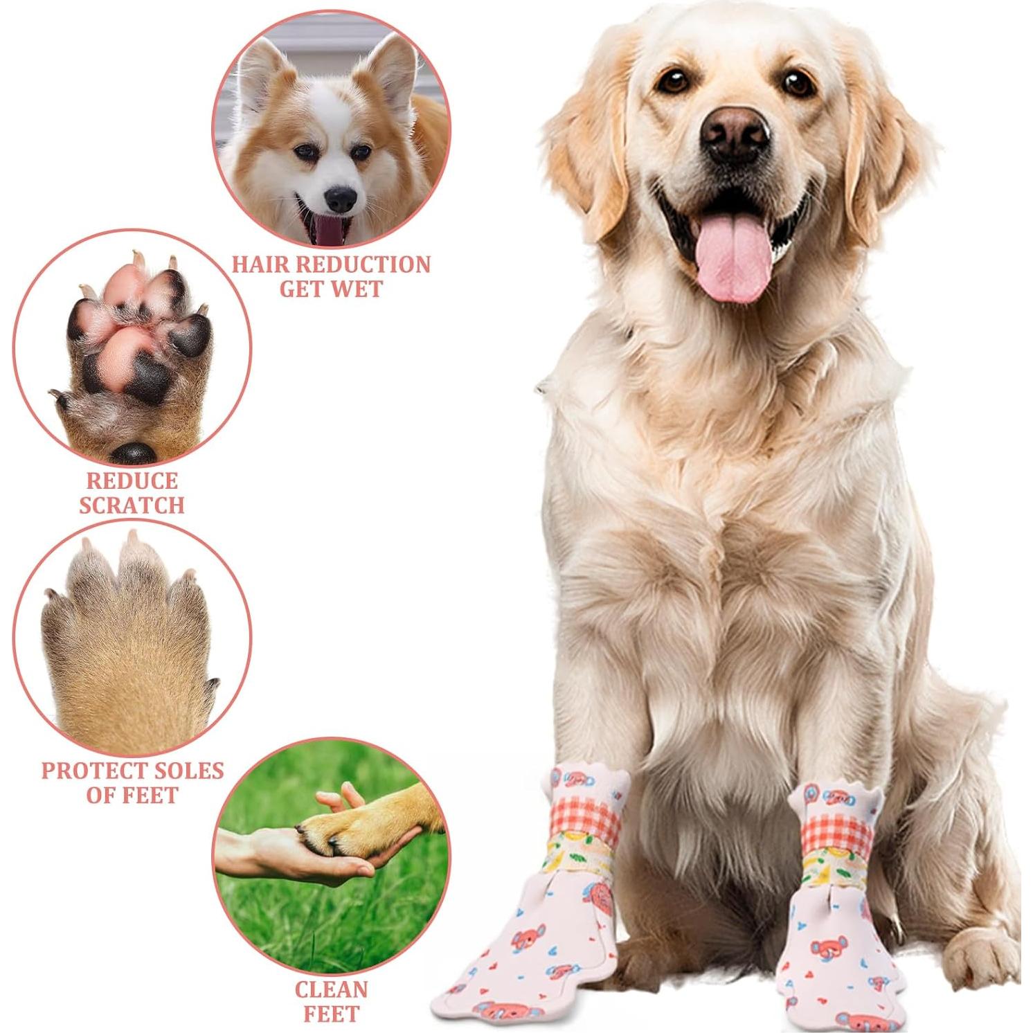 Botas desechables para perros LUODAKA - 40 piezas L