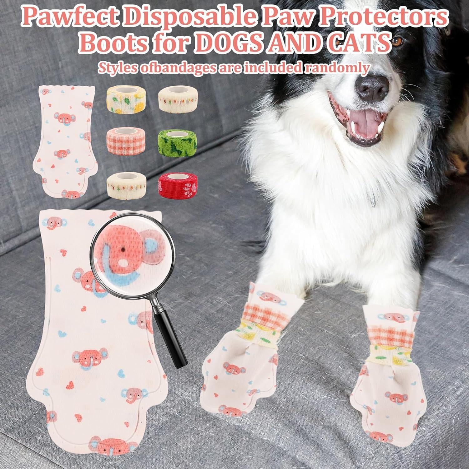 Botas desechables para perros LUODAKA - 40 piezas L