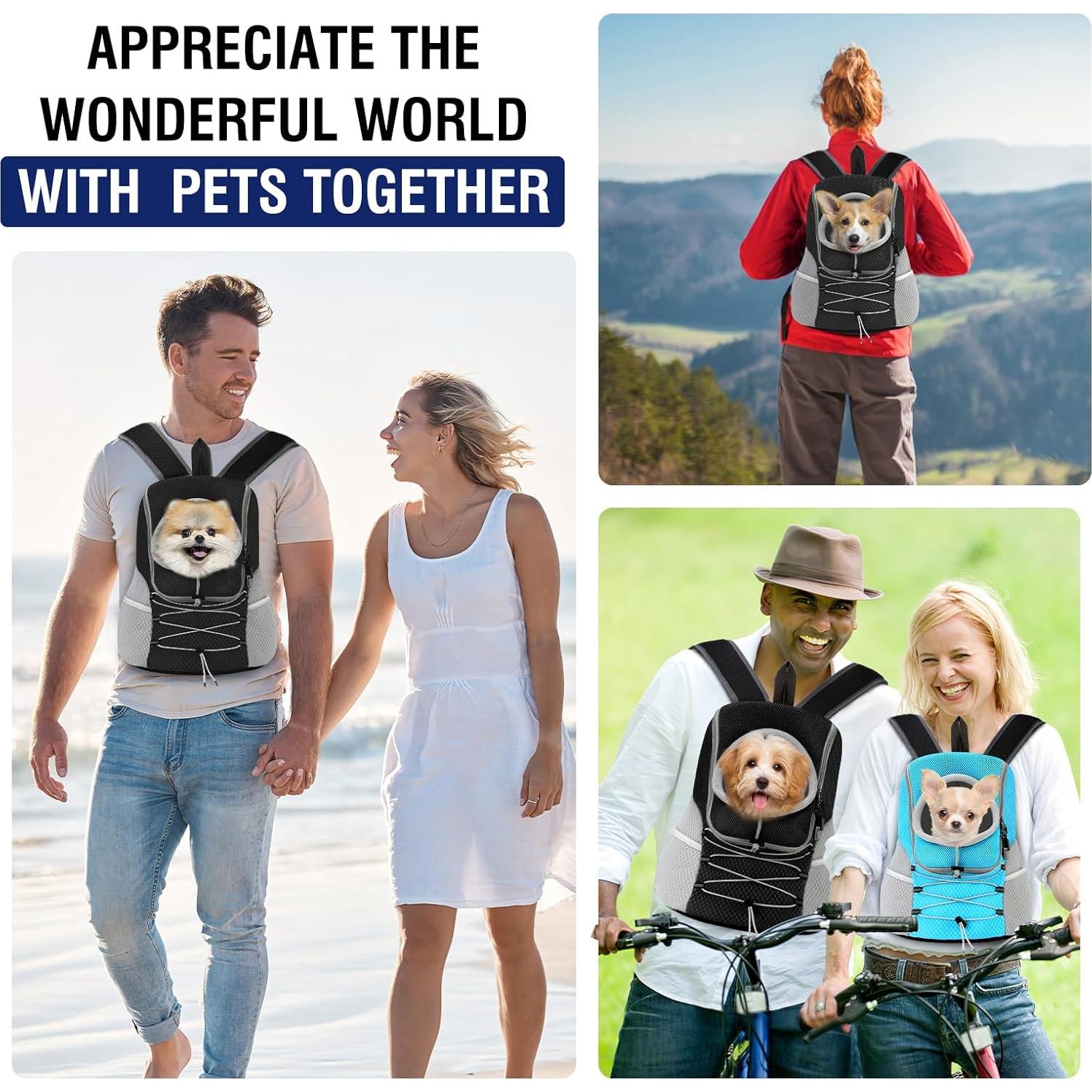 Mochila Transportadora Pawaboo para Perros Pequeños y Medianos