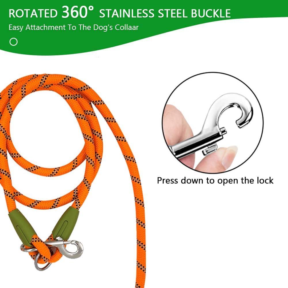 Correa para Perros Manos Libres Pawstrip Naranja 219.4cm