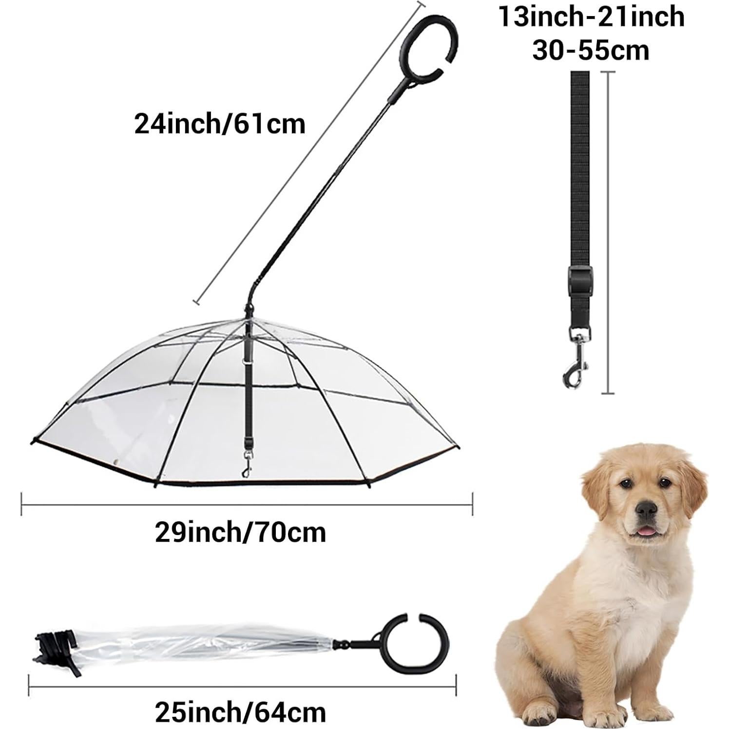 Paraguas Transparente para Perros Pequeños Namsan 73.66 cm