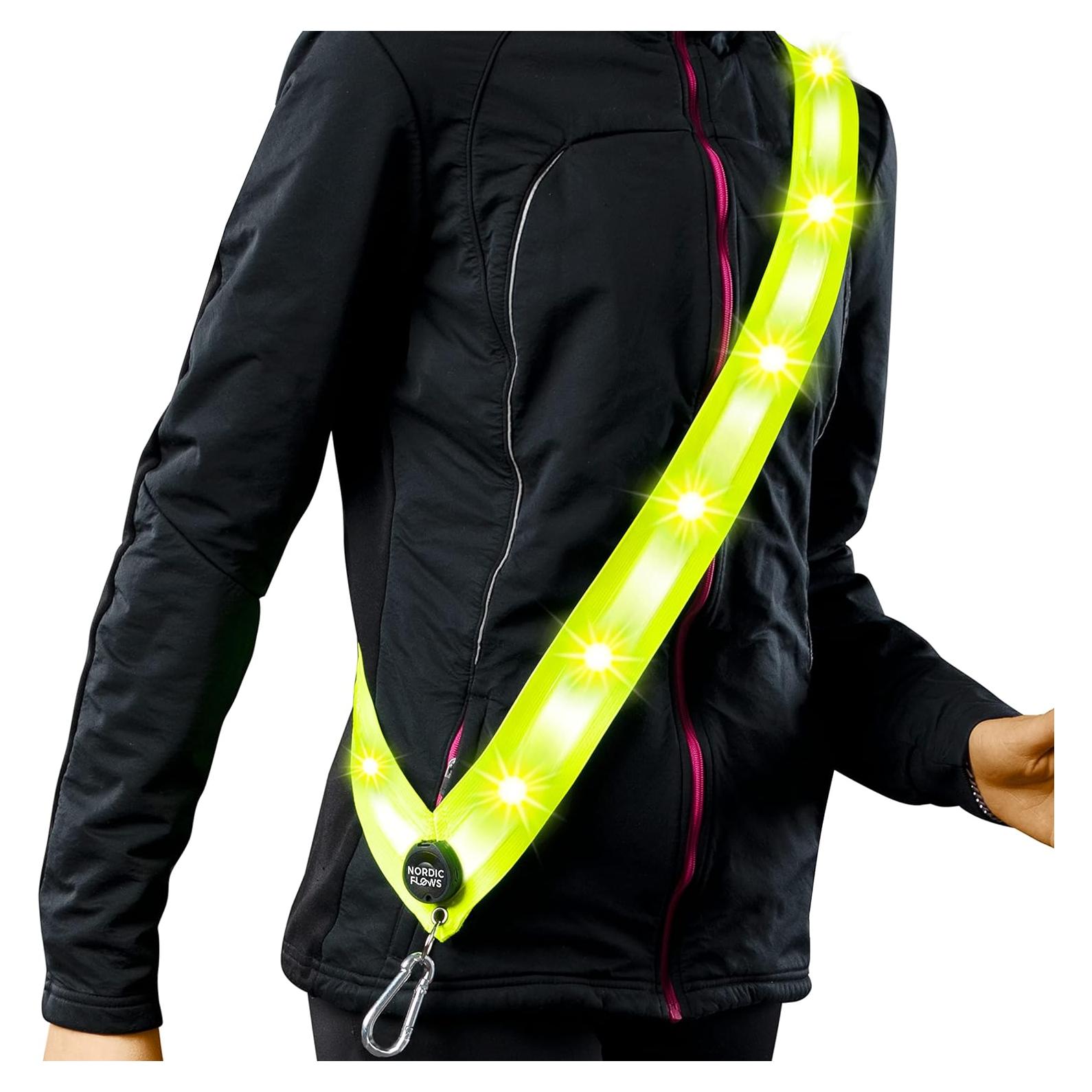 Chaleco Reflectante LED Recargable NordicFlows para Paseos Nocturnos