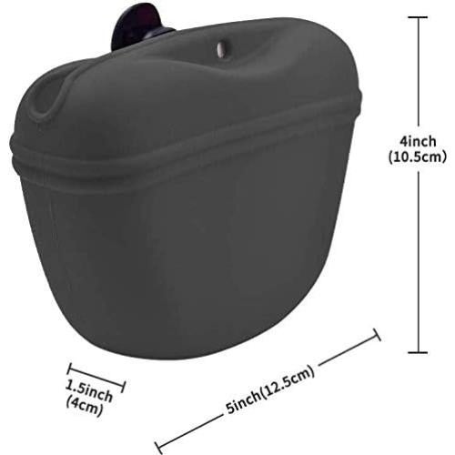 Bolsa de golosinas para perros RoyalCare de silicona gris