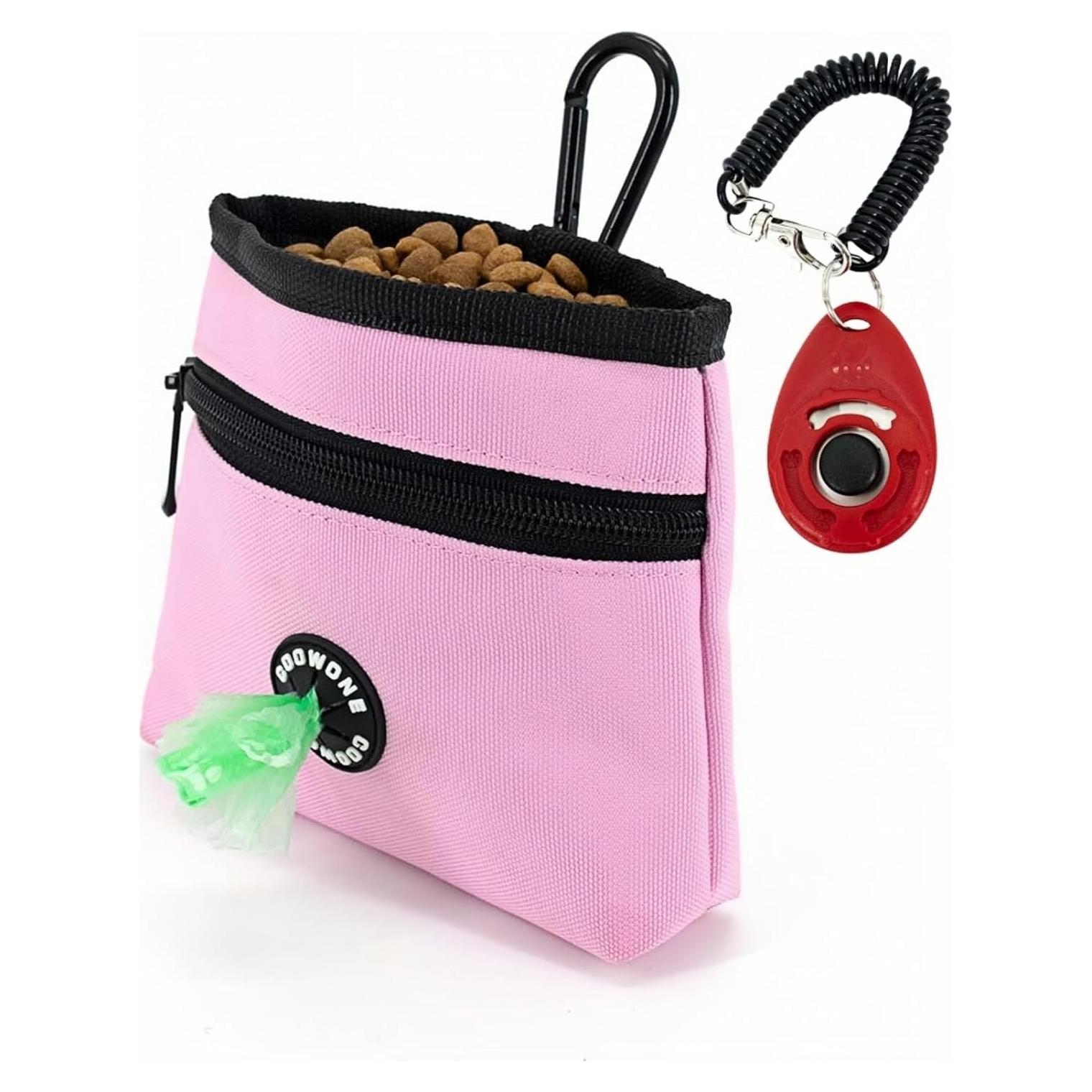 Bolsa de Golosinas para Perros COOWONE Rosa Desmontable 14x12cm