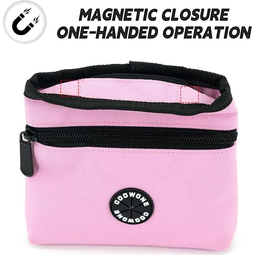Bolsa de Golosinas para Perros COOWONE Rosa Desmontable 14x12cm