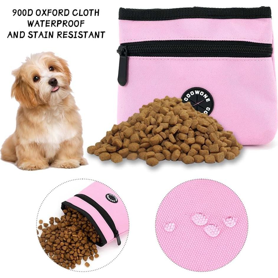 Bolsa de Golosinas para Perros COOWONE Rosa Desmontable 14x12cm
