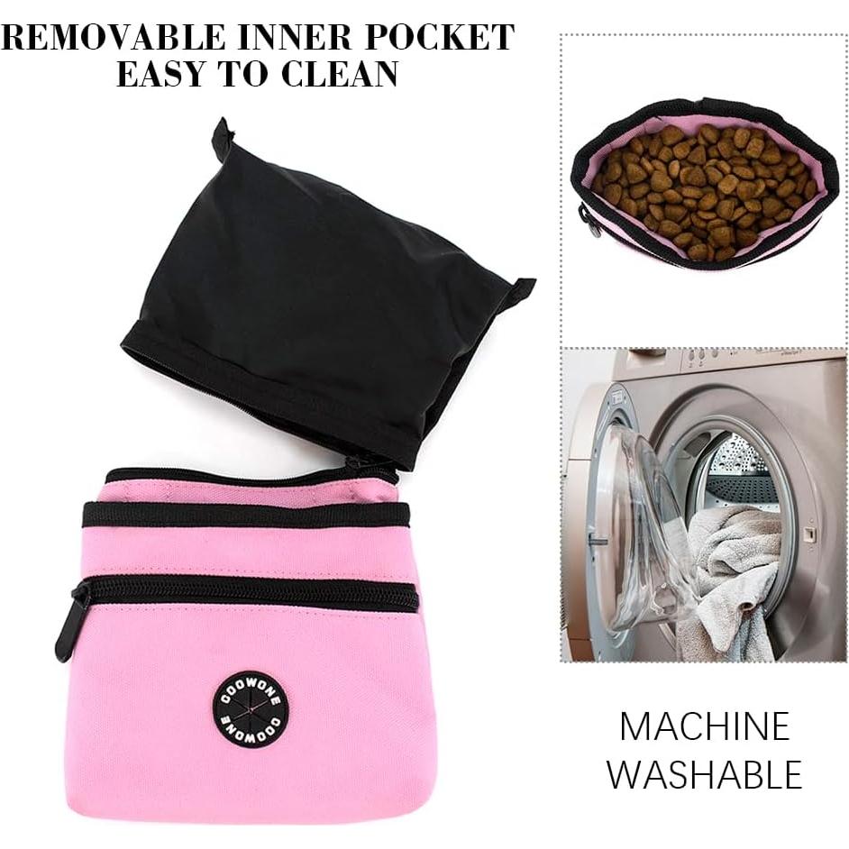 Bolsa de Golosinas para Perros COOWONE Rosa Desmontable 14x12cm