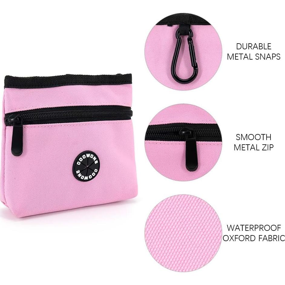 Bolsa de Golosinas para Perros COOWONE Rosa Desmontable 14x12cm