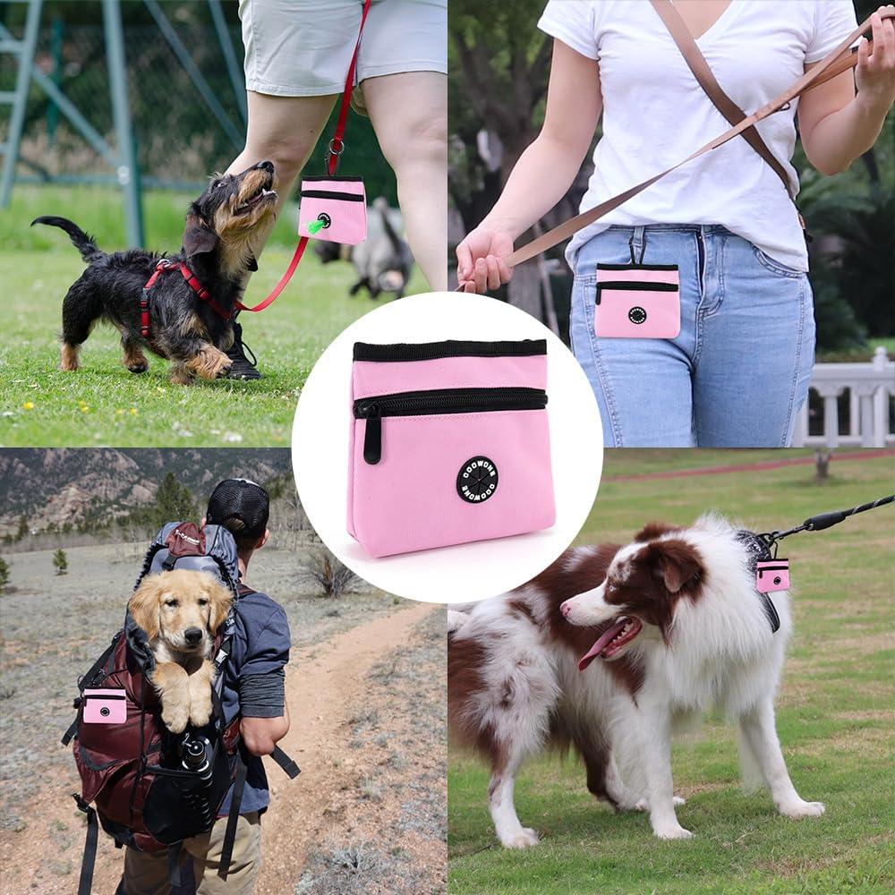 Bolsa de Golosinas para Perros COOWONE Rosa Desmontable 14x12cm