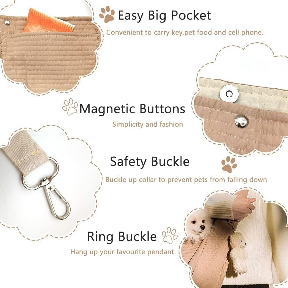 Transportín Bandolera para Perros Pequeños NATUYA Marrón