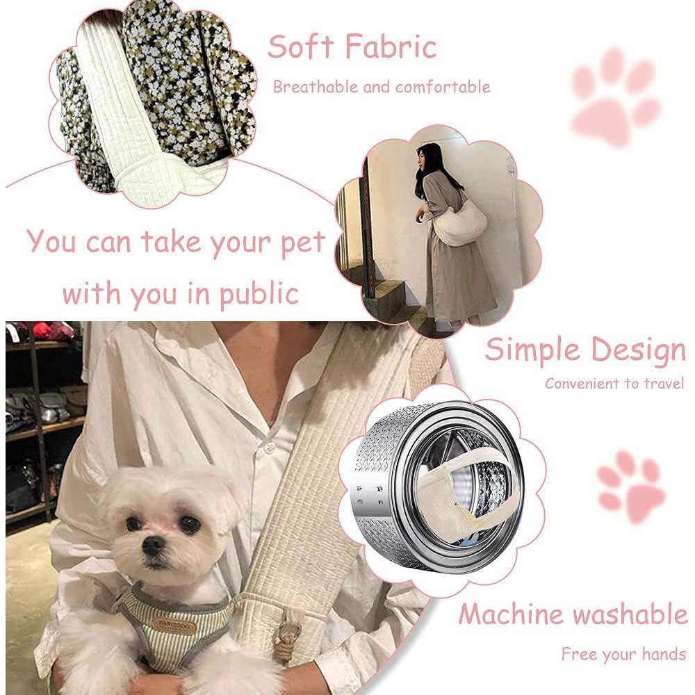 Transportín Bandolera para Perros Pequeños NATUYA Marrón