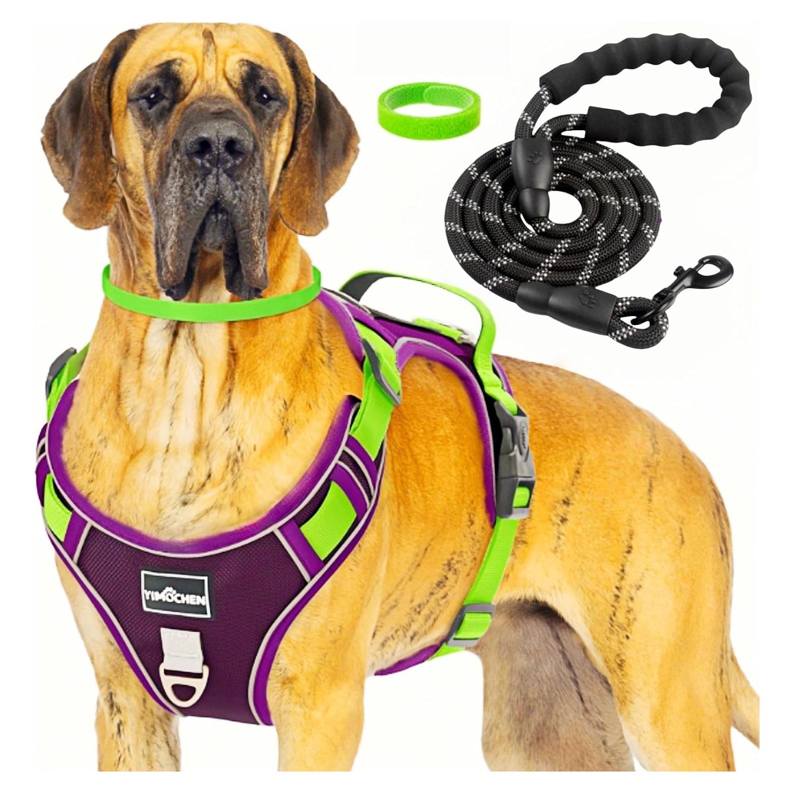 Arnés para Perros Grandes YIMOCHEN Ajustable Reflectante L
